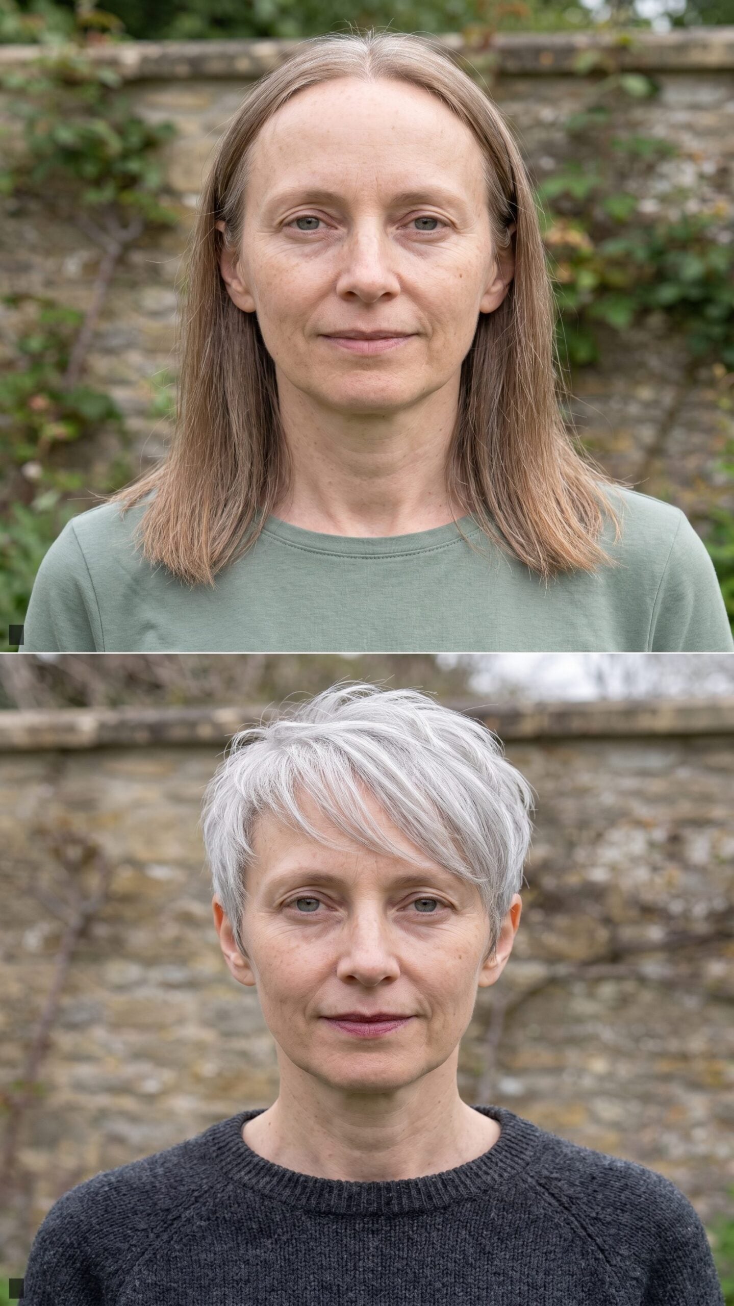 Silver Pixie with Piecey Crown and Tapered Nape