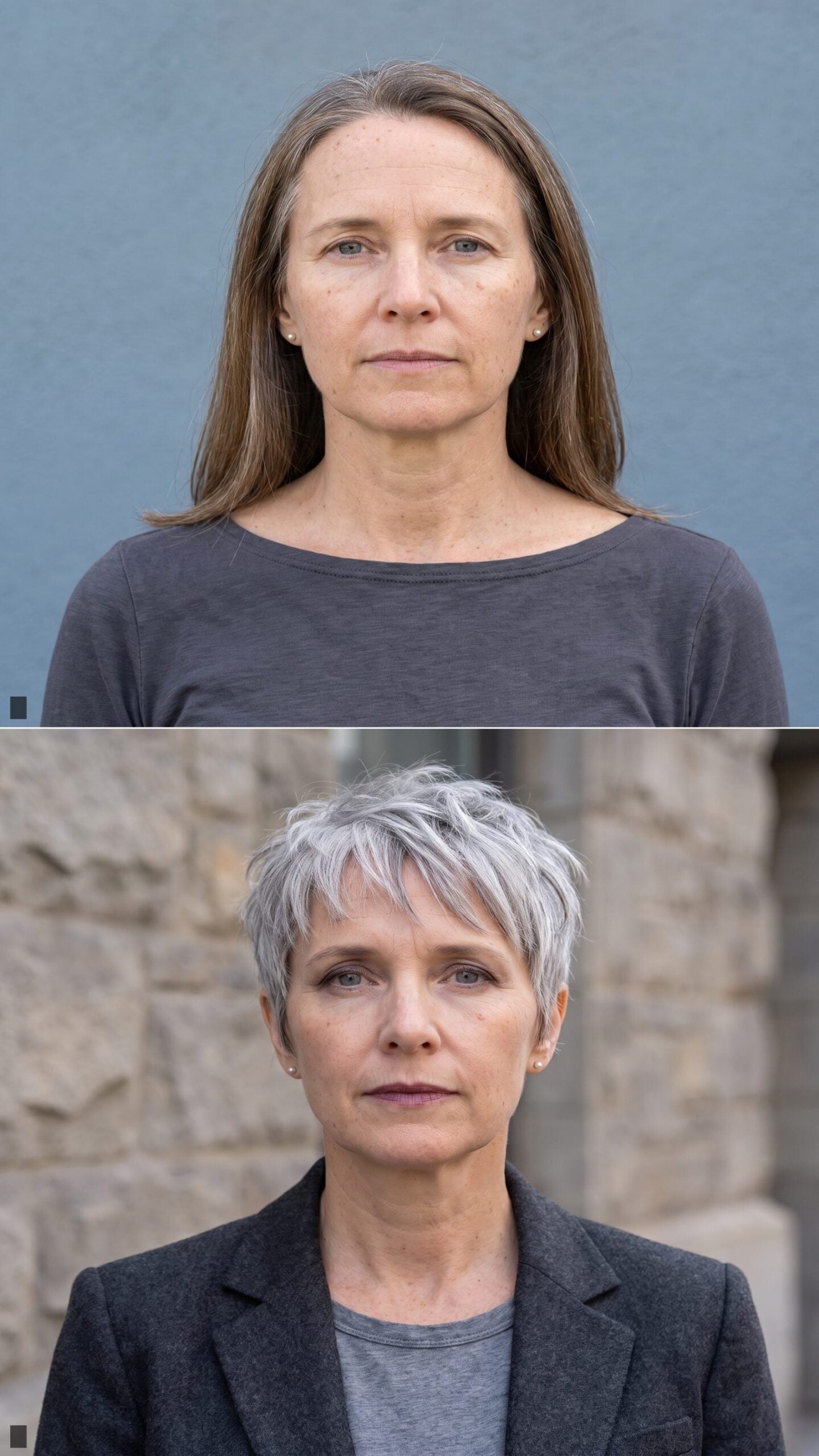 Soft Fringe with a Textured Pixie and Silver Dimensional Color