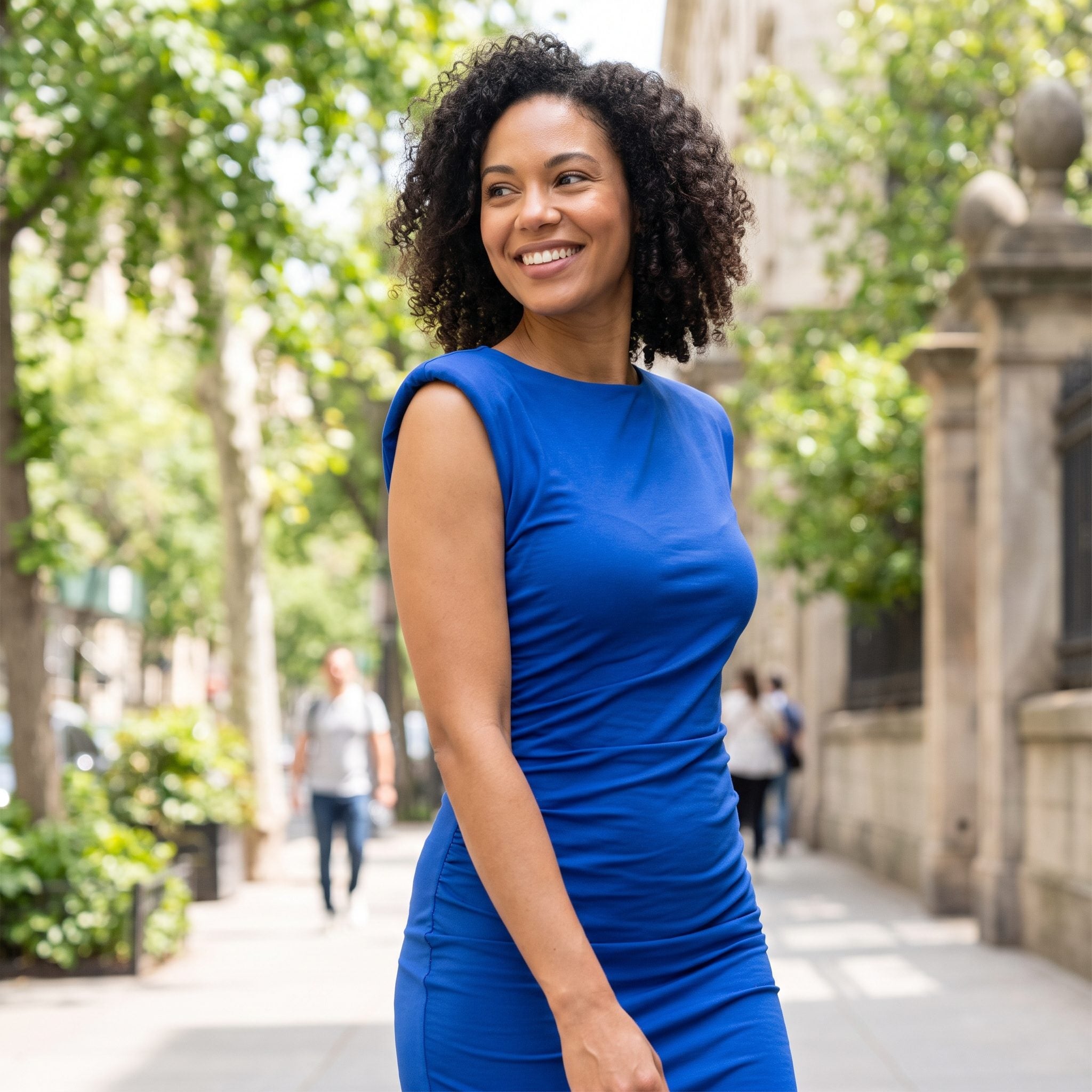 Stretch Fabrics Let Dresses Fit Without So Much Help