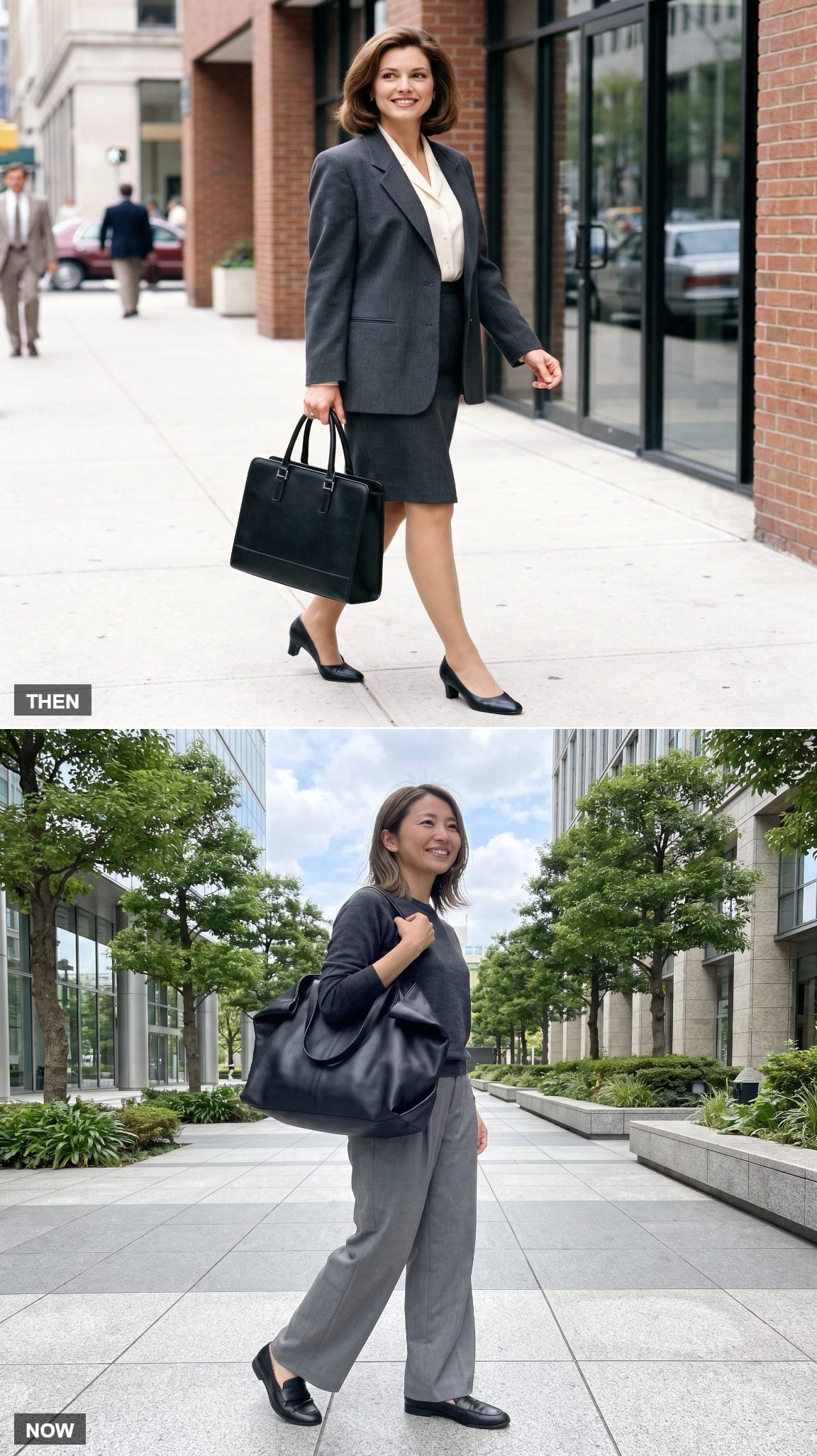 The Structured Work Tote Turns Supple