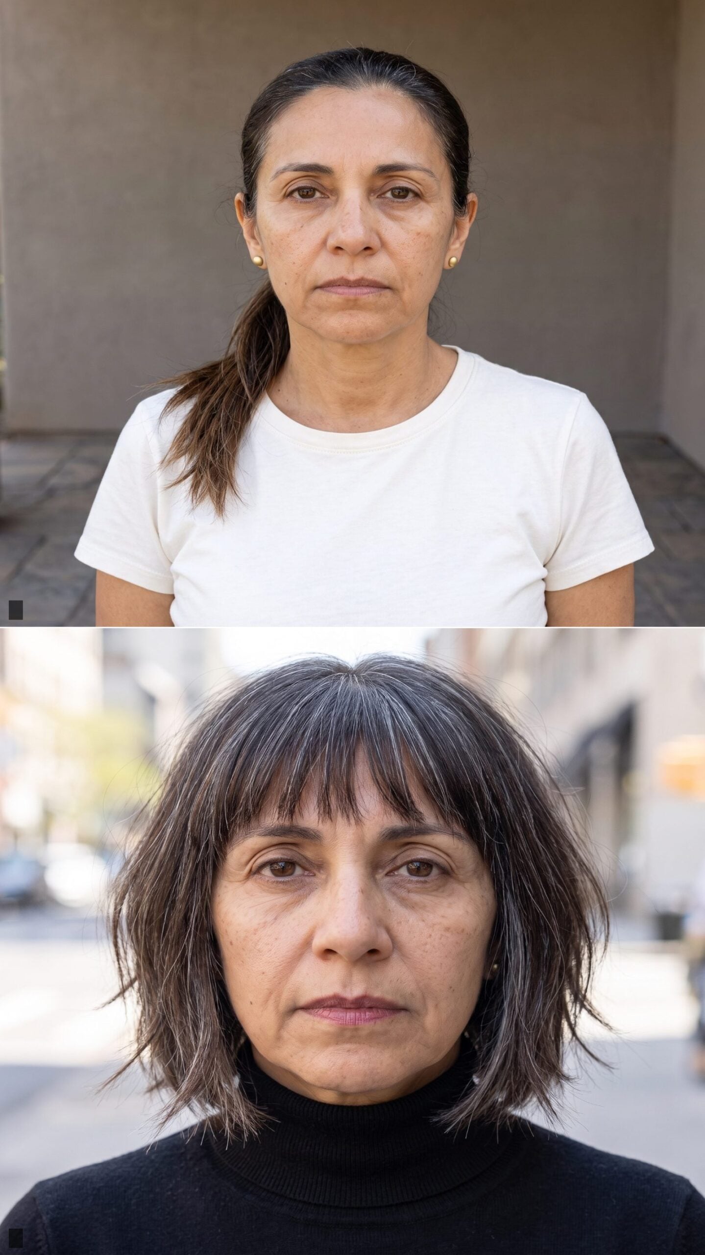 Textured French Bob with Soft Micro-Fringe