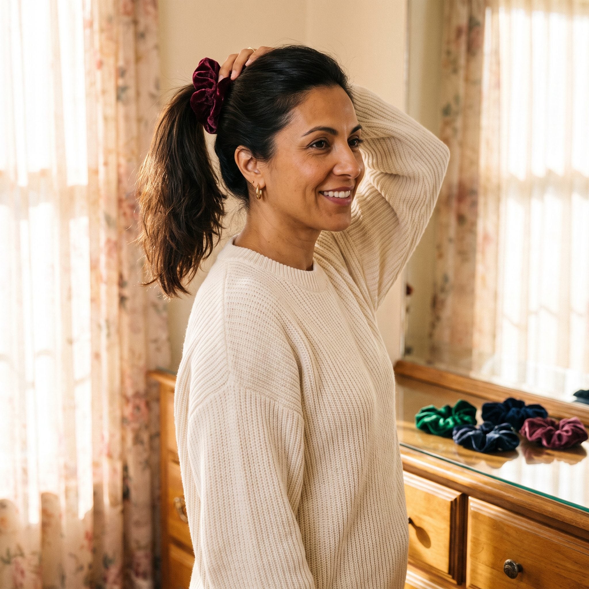 The Velvet Scrunchie You Owned in Every Color at Once