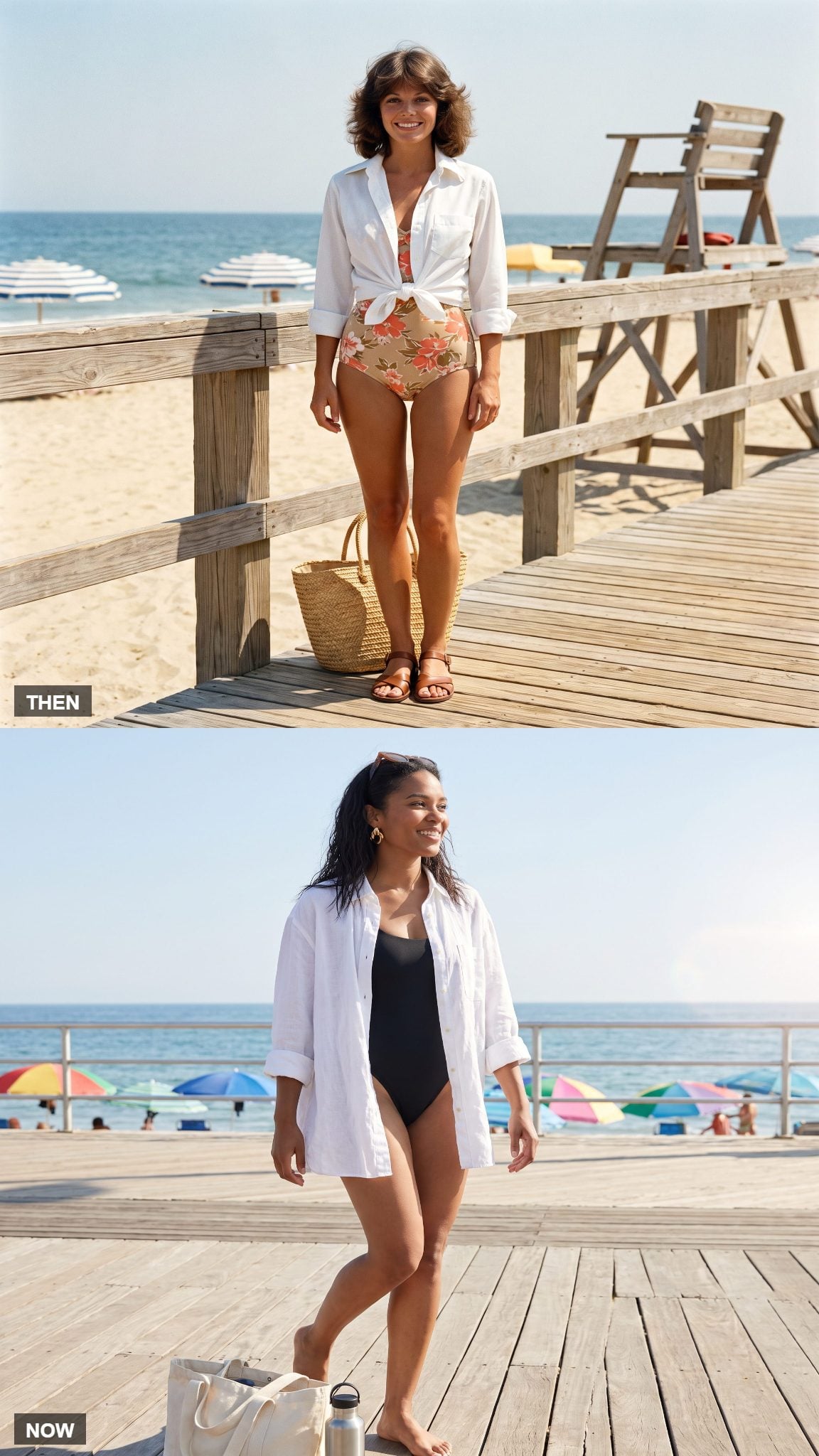 The White Shirt as Beach Cover-Up