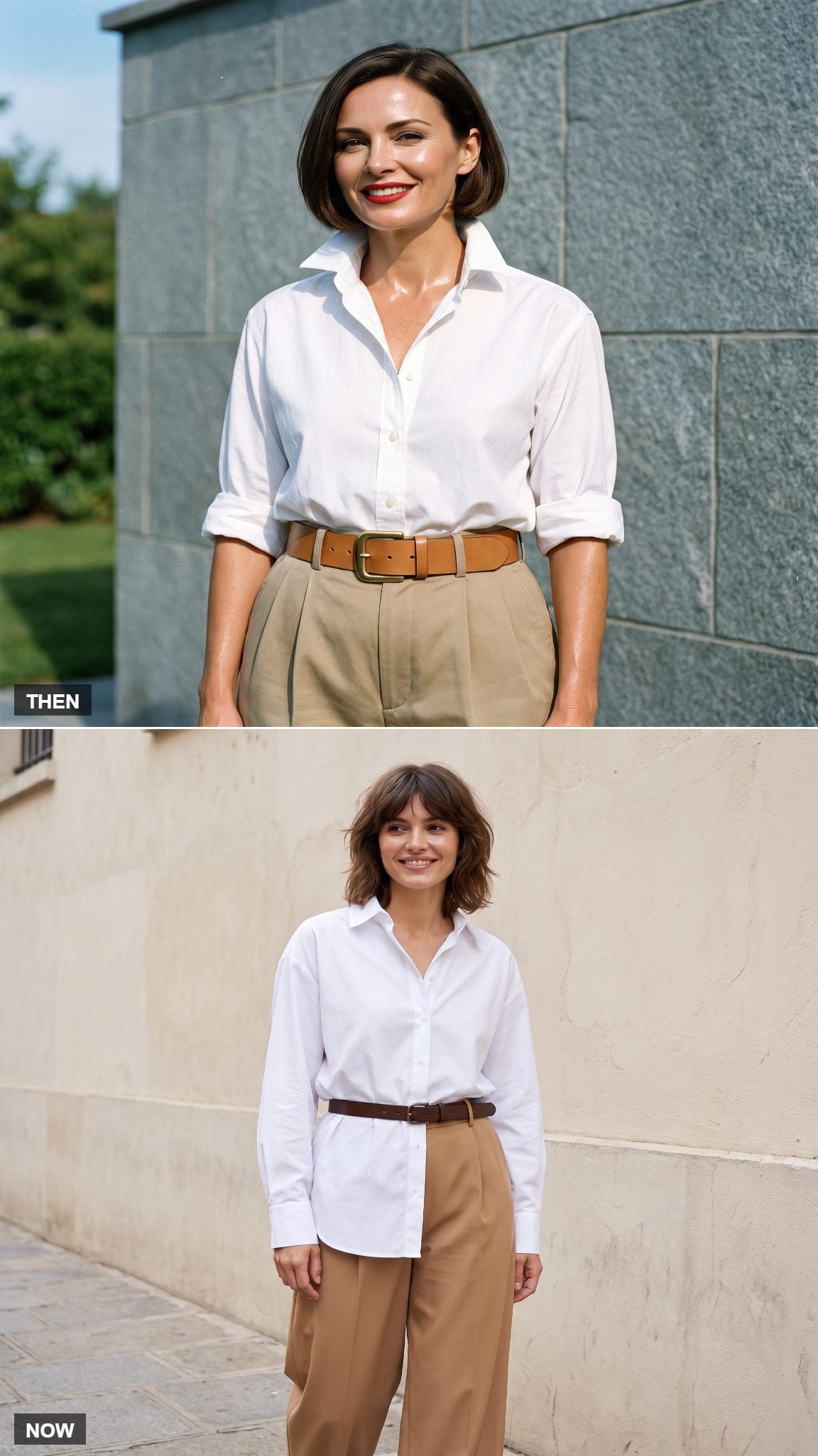The White Shirt With a Belt