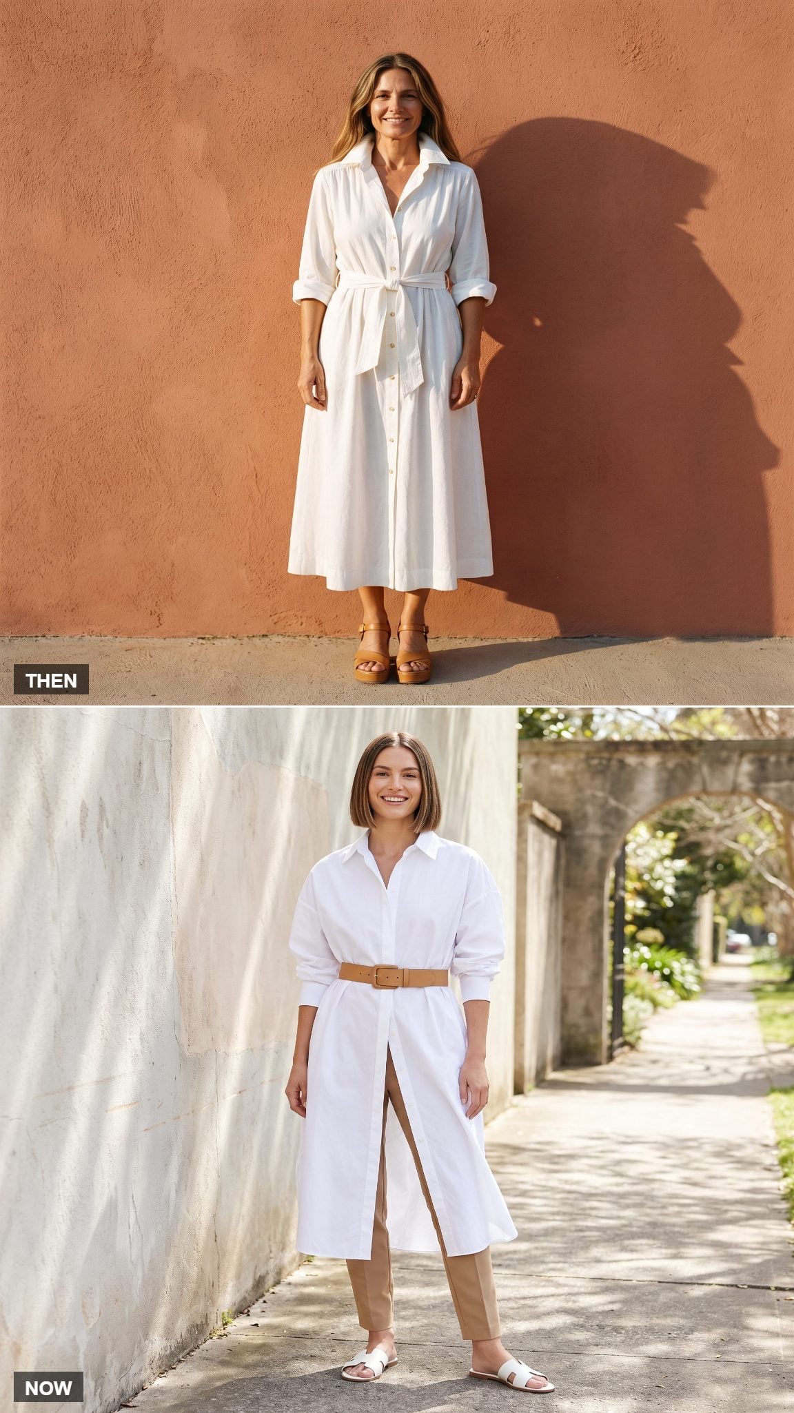 The White Shirt Dress