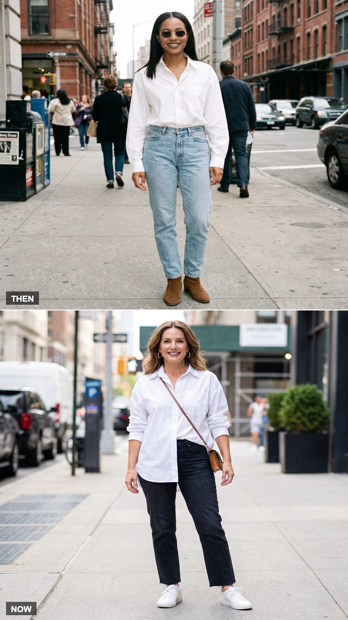 The White Shirt Half-Tucked