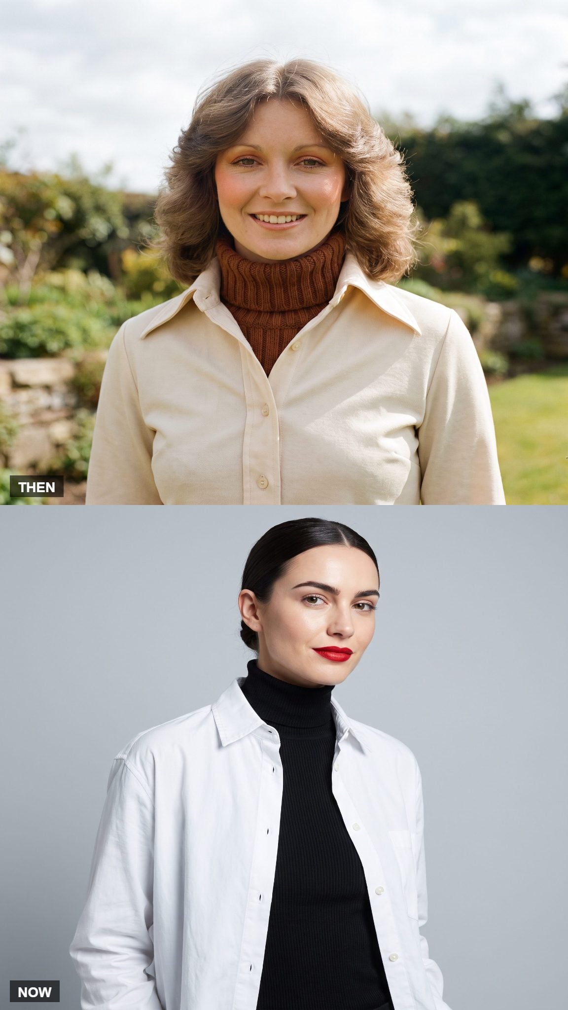 The White Shirt Layered Over a Turtleneck