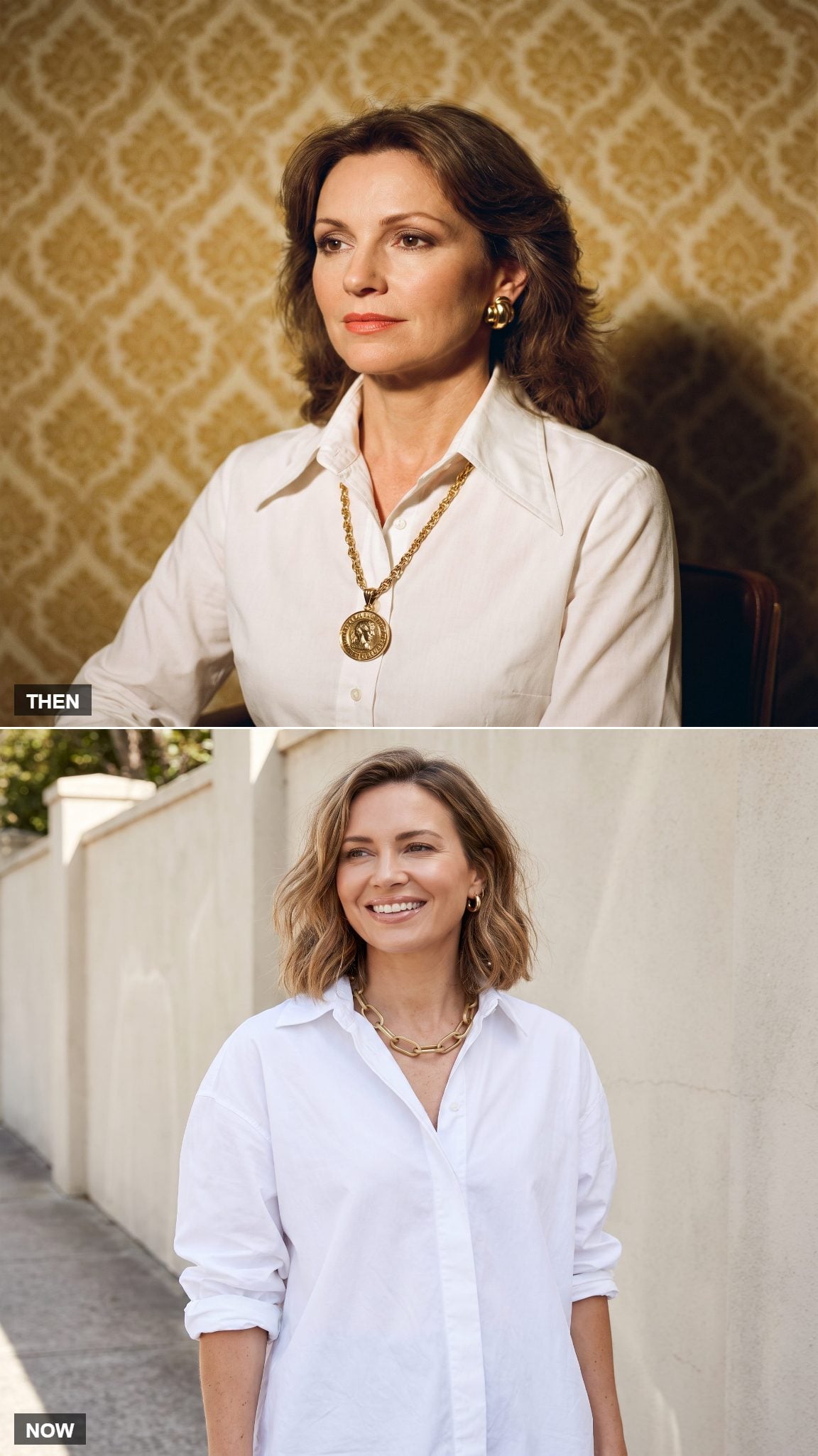 The White Shirt With a Statement Necklace
