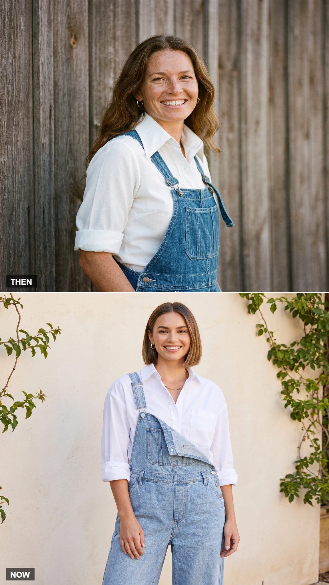 The White Shirt Under Overalls