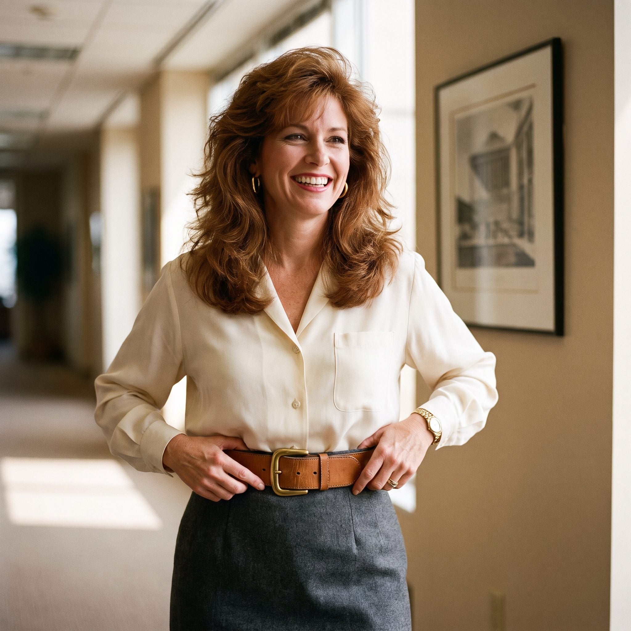 The Wide Leather Belt That Cinched Everything Back to the Waist