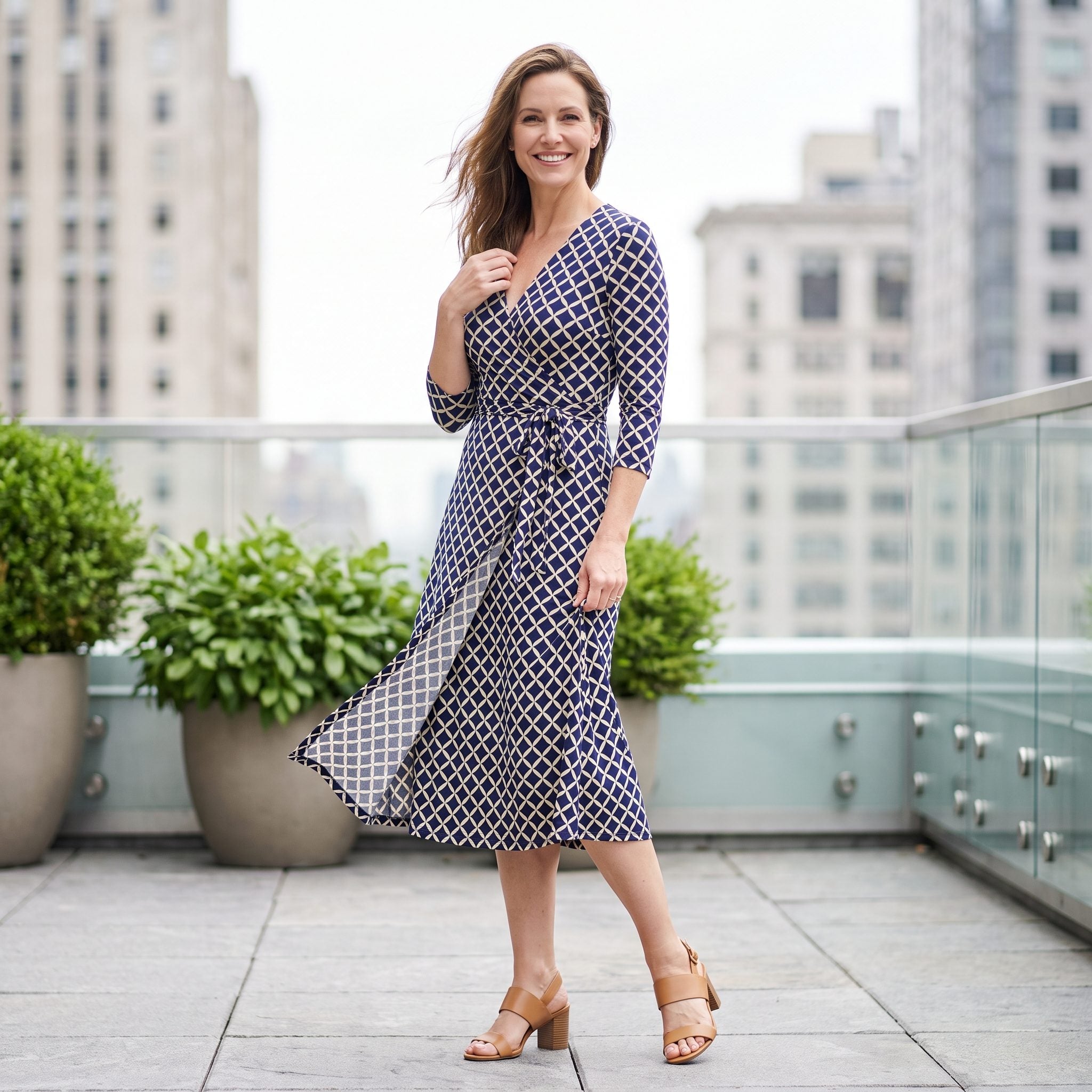 Wrap Dress That Needs Constant Monitoring