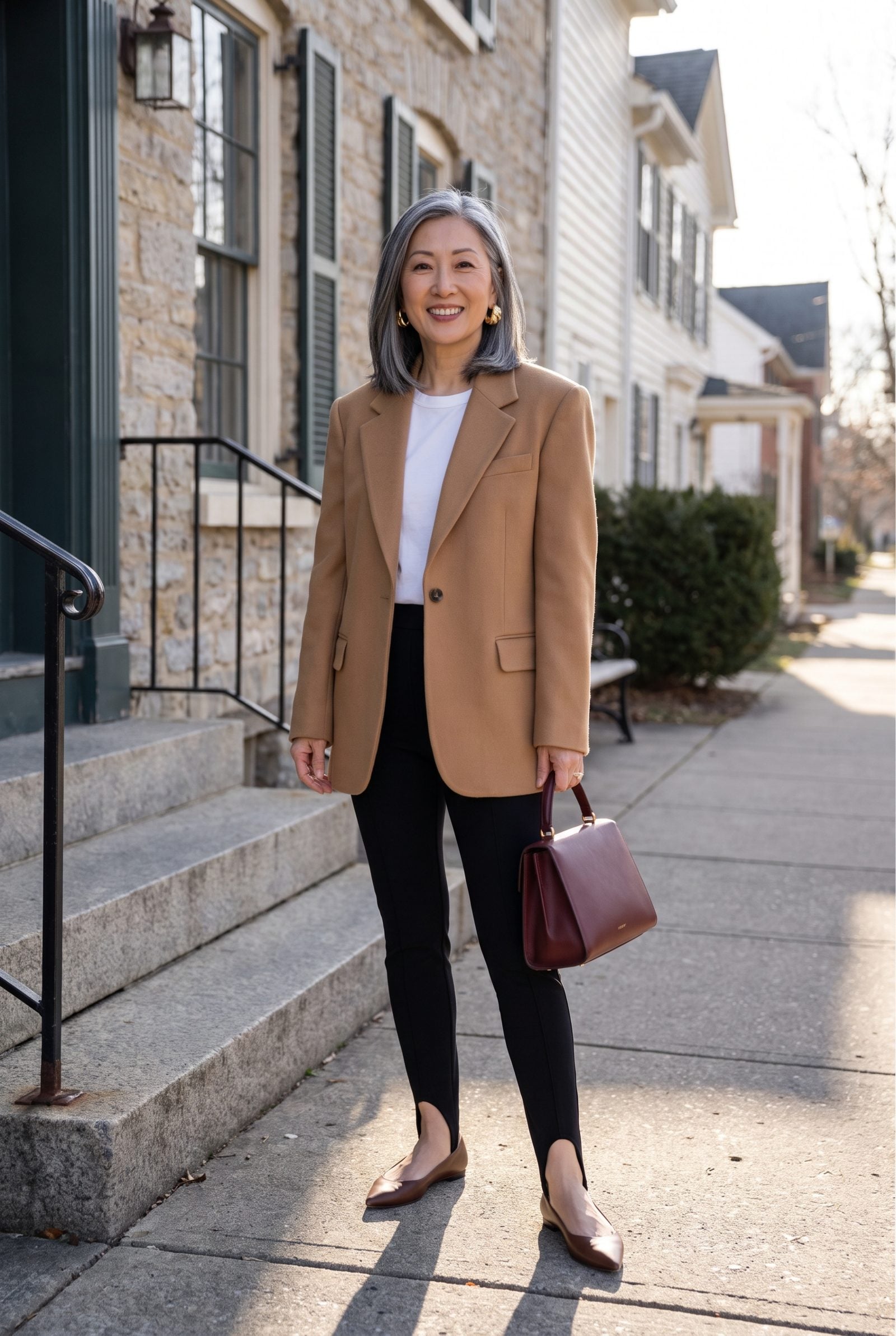 The 1980s Stirrup Pants With an Oversized Blazer