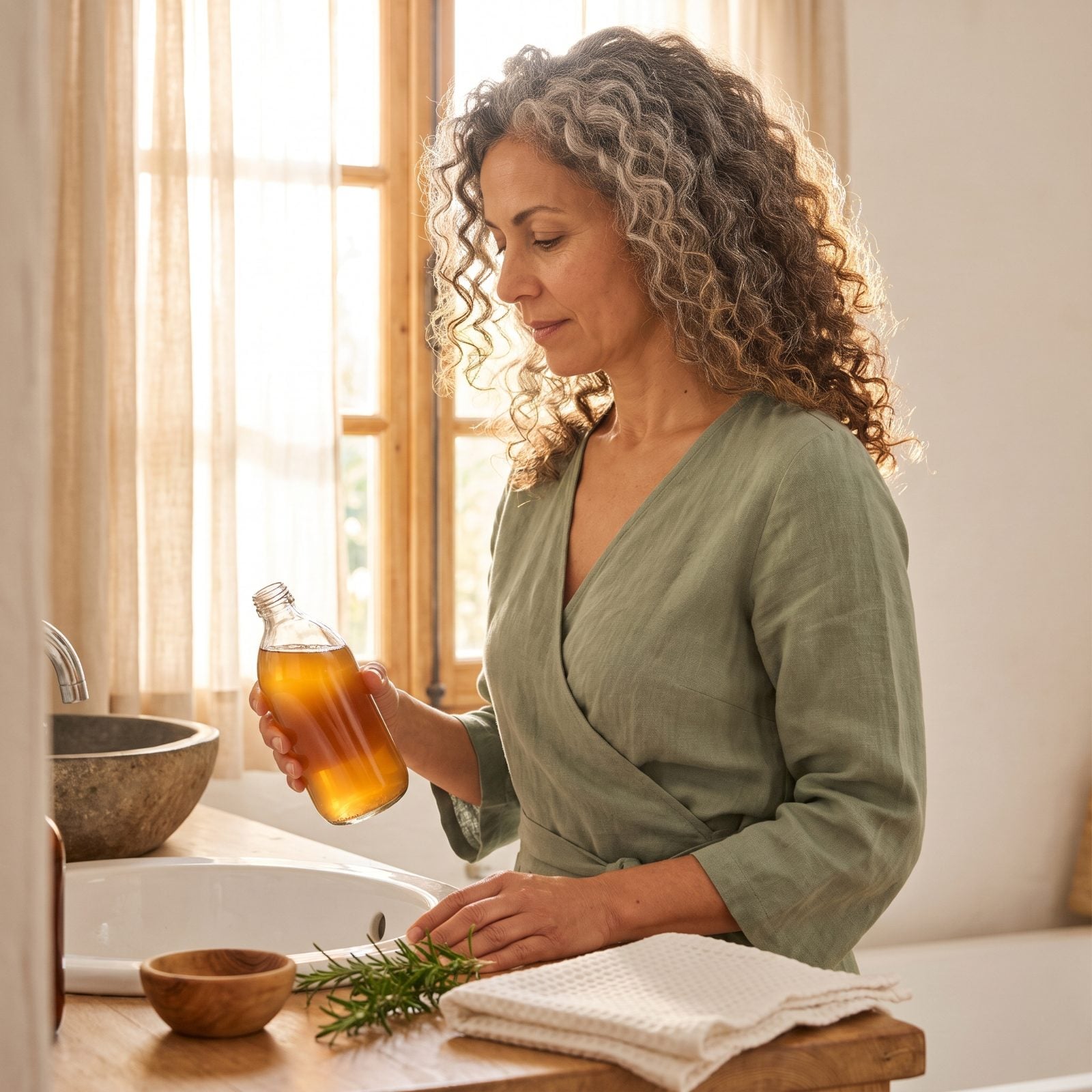 The Apple Cider Vinegar Clarifying Rinse