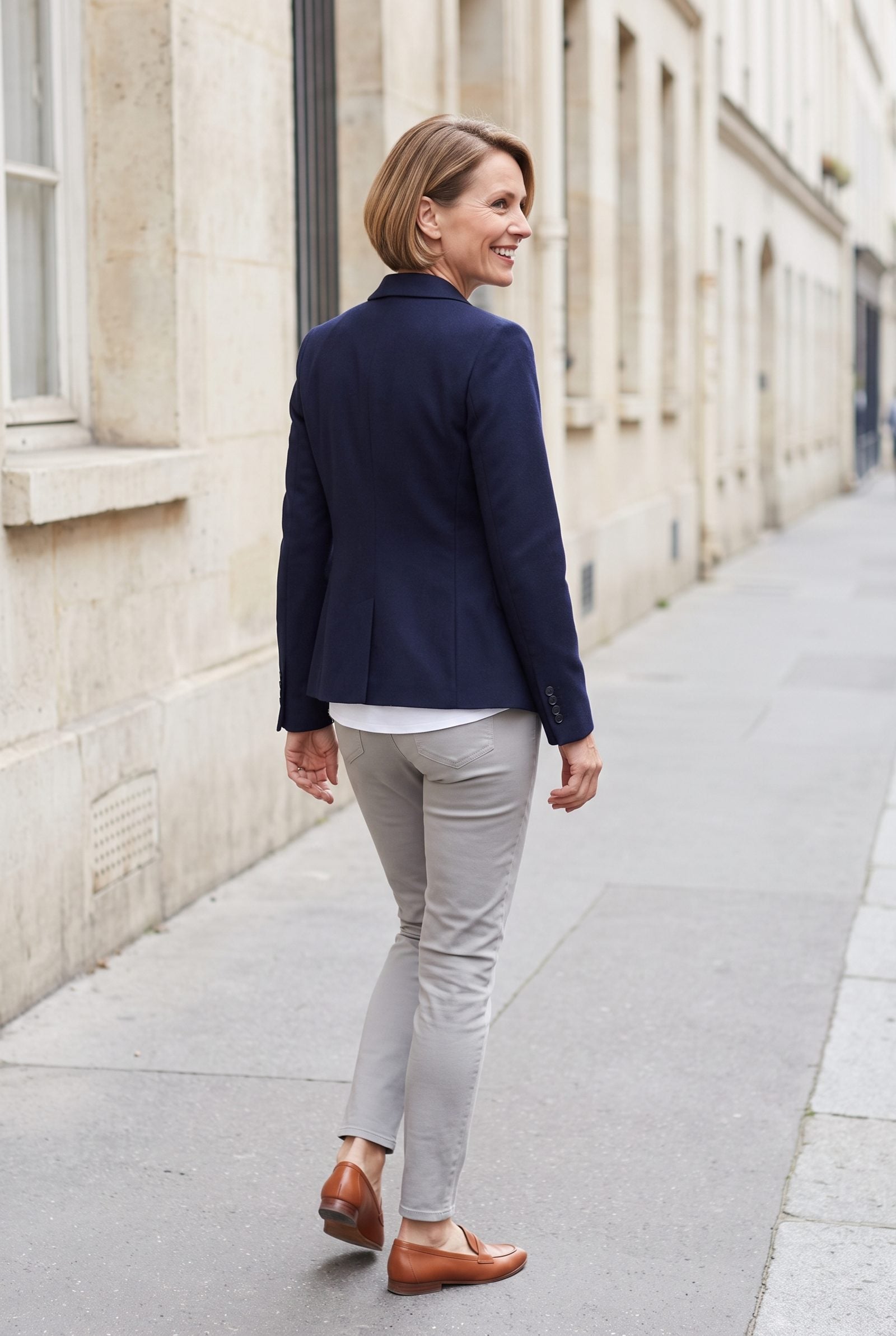 A Back-Neck Roll Beneath a Jacket Collar