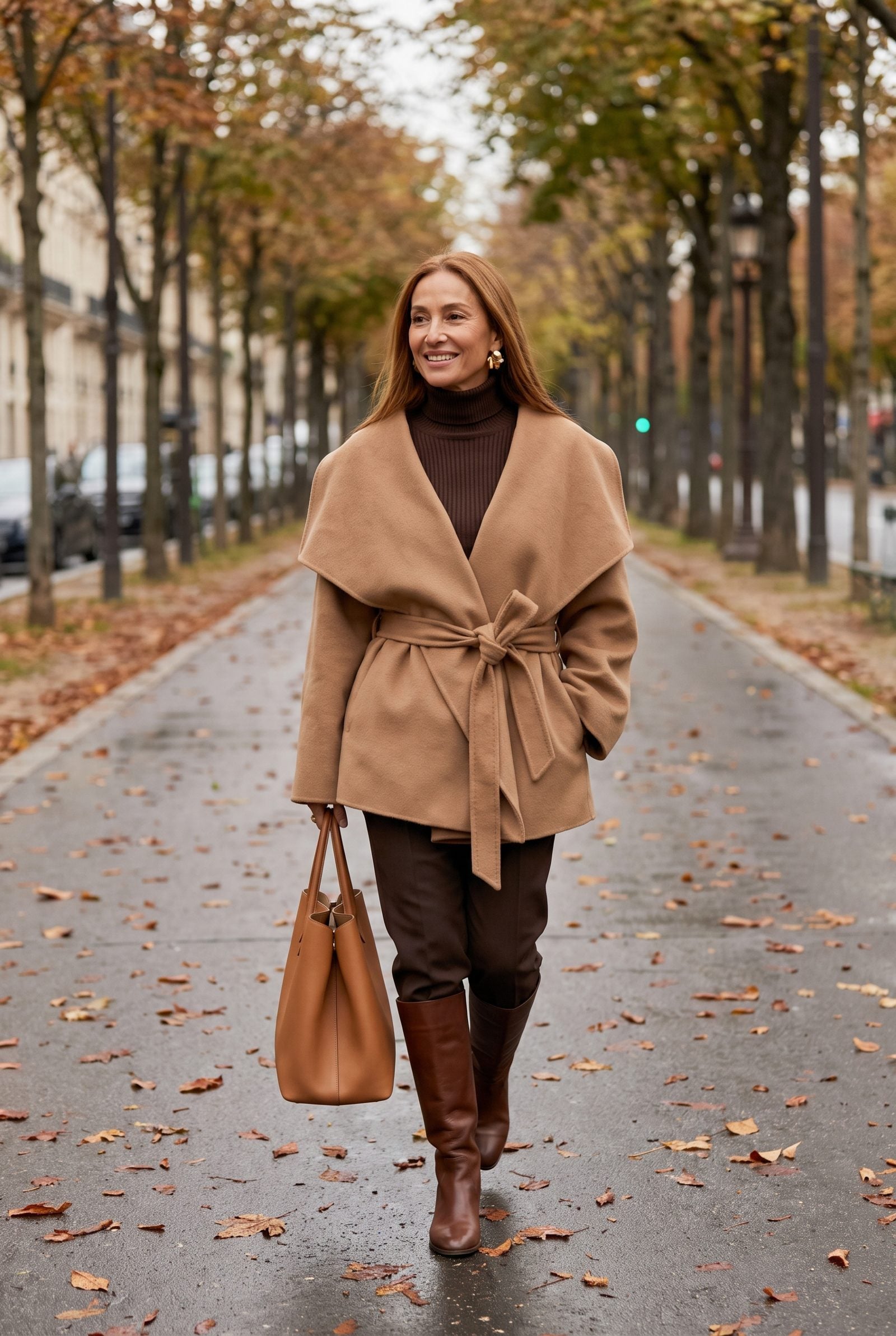 Bag Scale Matches the Volume of the Outerwear