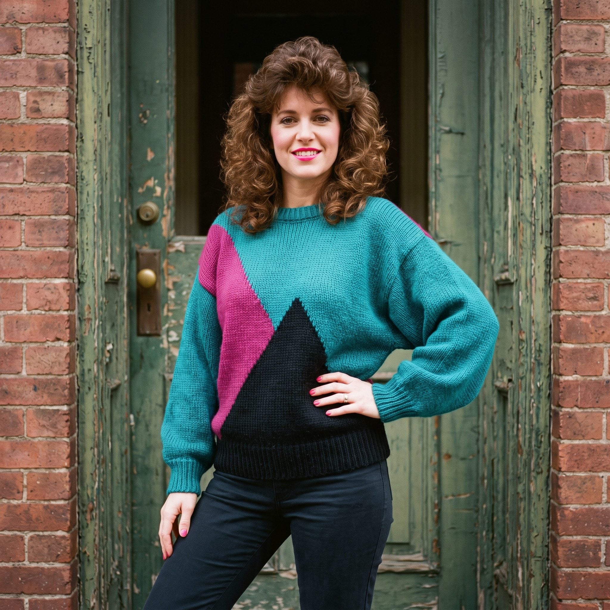 A Batwing Sweater in Colors That Refused to Whisper