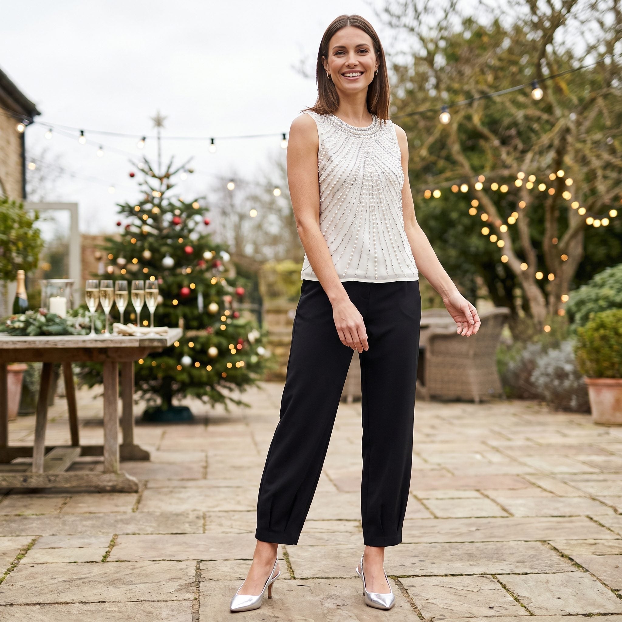 A Beaded Shell Top That Only Needed Good Light