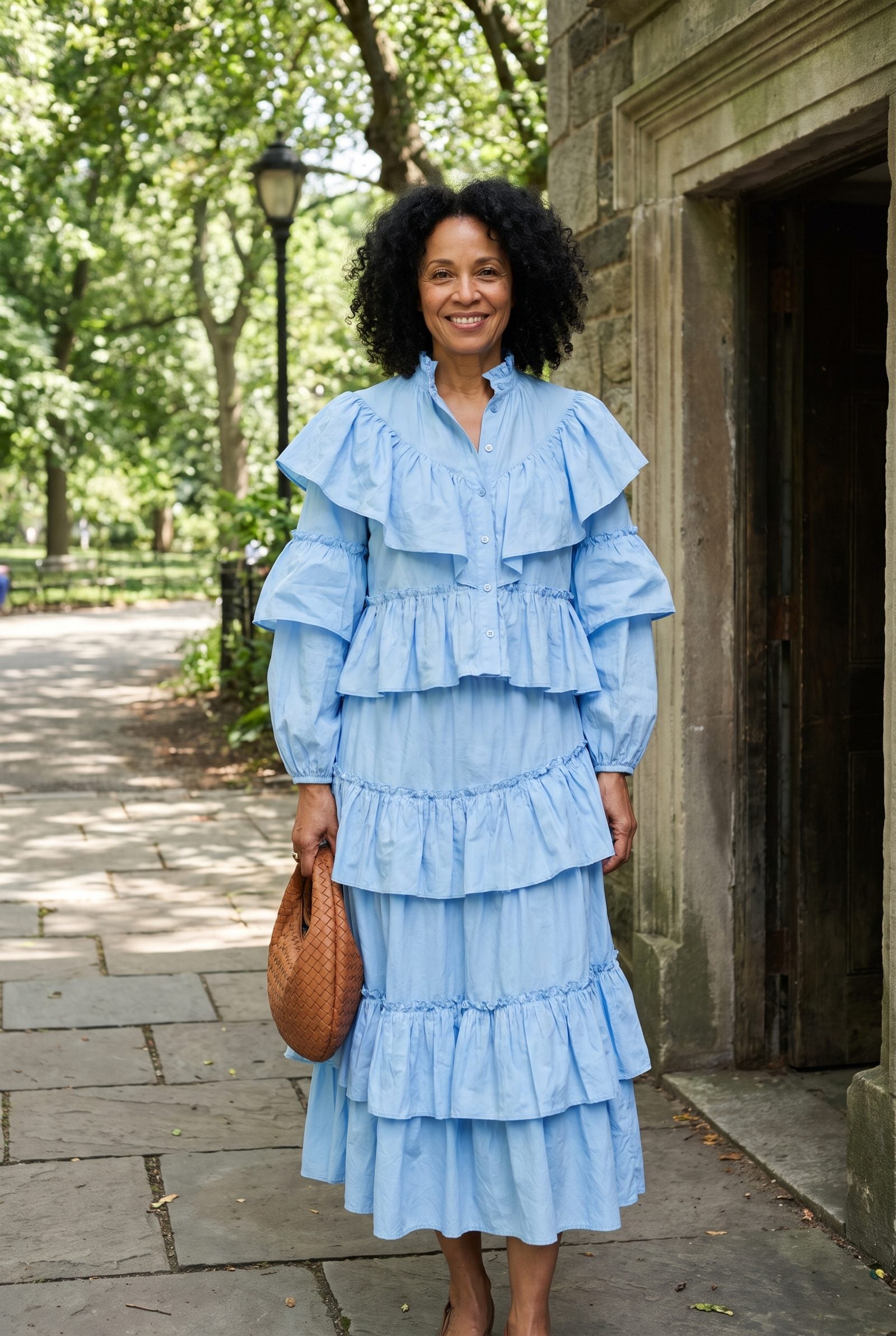 Big Ruffles on Top Answered by More Ruffles Below