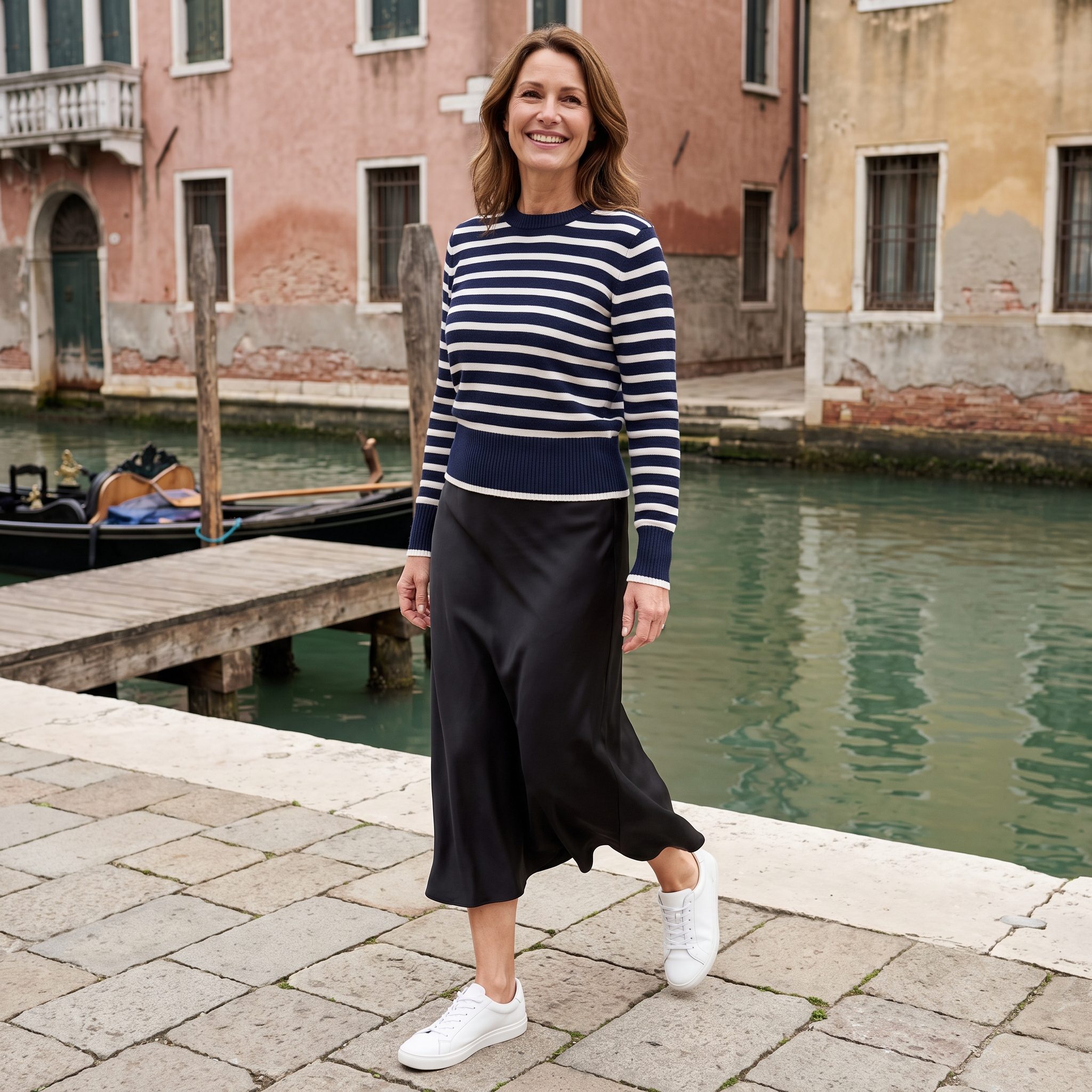 The Black Dress Becomes a Midi Skirt