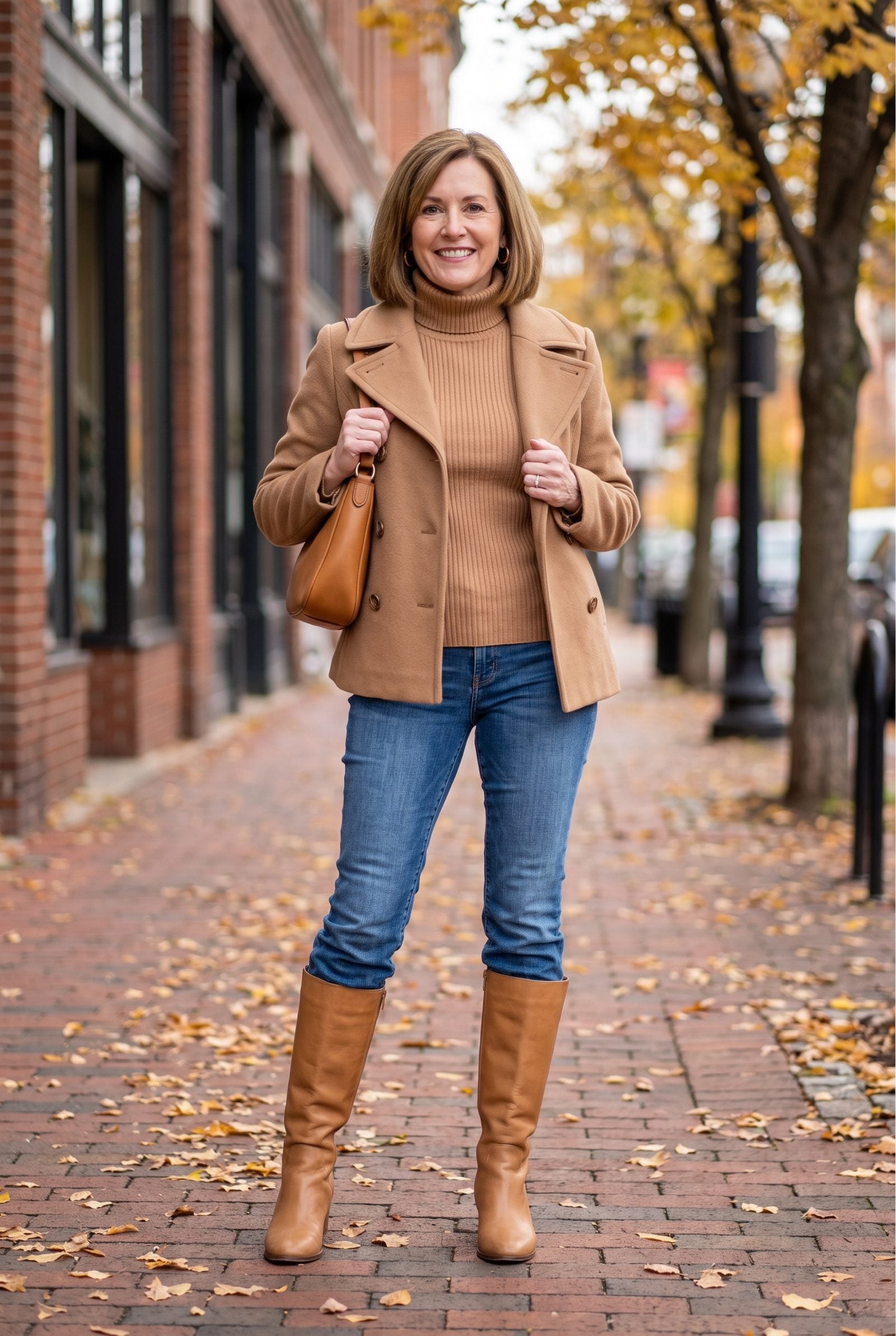 Bootcut Jeans Tucked Into Knee-High Boots
