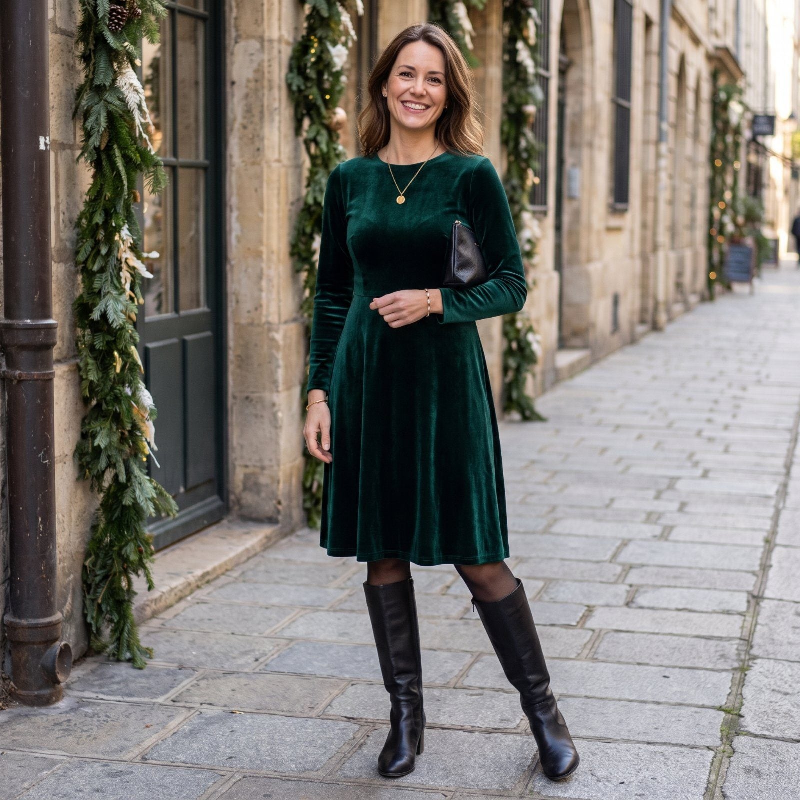 Boots, Tights and a Holiday Dress: What Tiny Detail Keeps the Whole Look From Feeling Frumpy? 39 Outfits