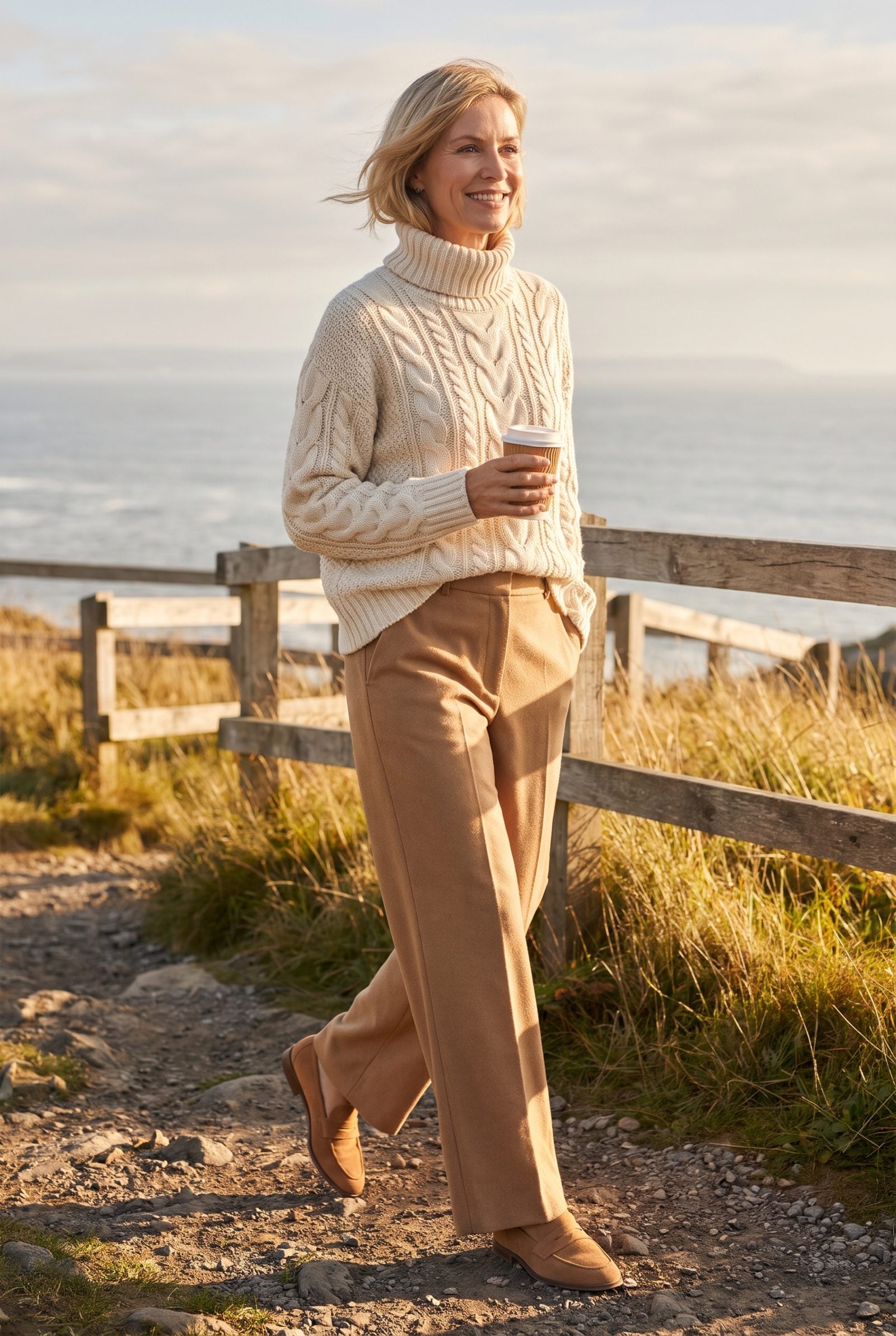 A Cable-Knit Turtleneck With All the Right Weight