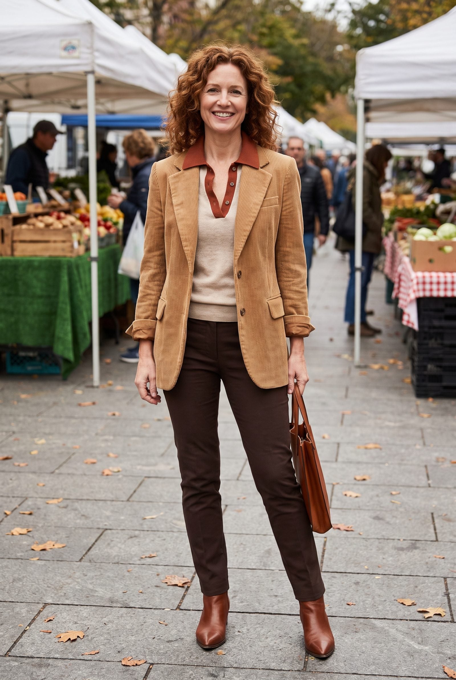 Cashmere Tee + Knit Polo + Corduroy Blazer