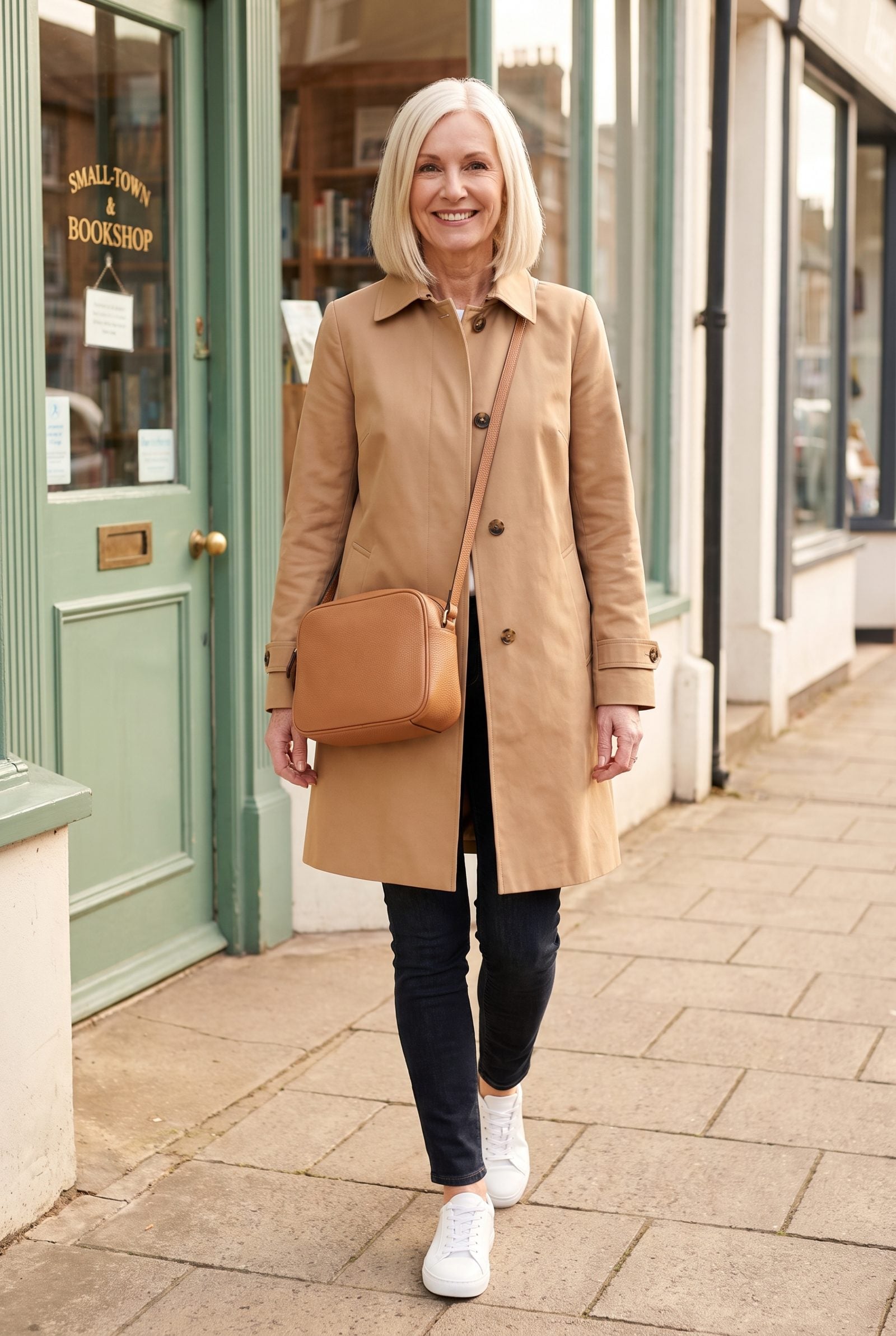 A Crossbody Bag Hanging at the Widest Part of the Hip