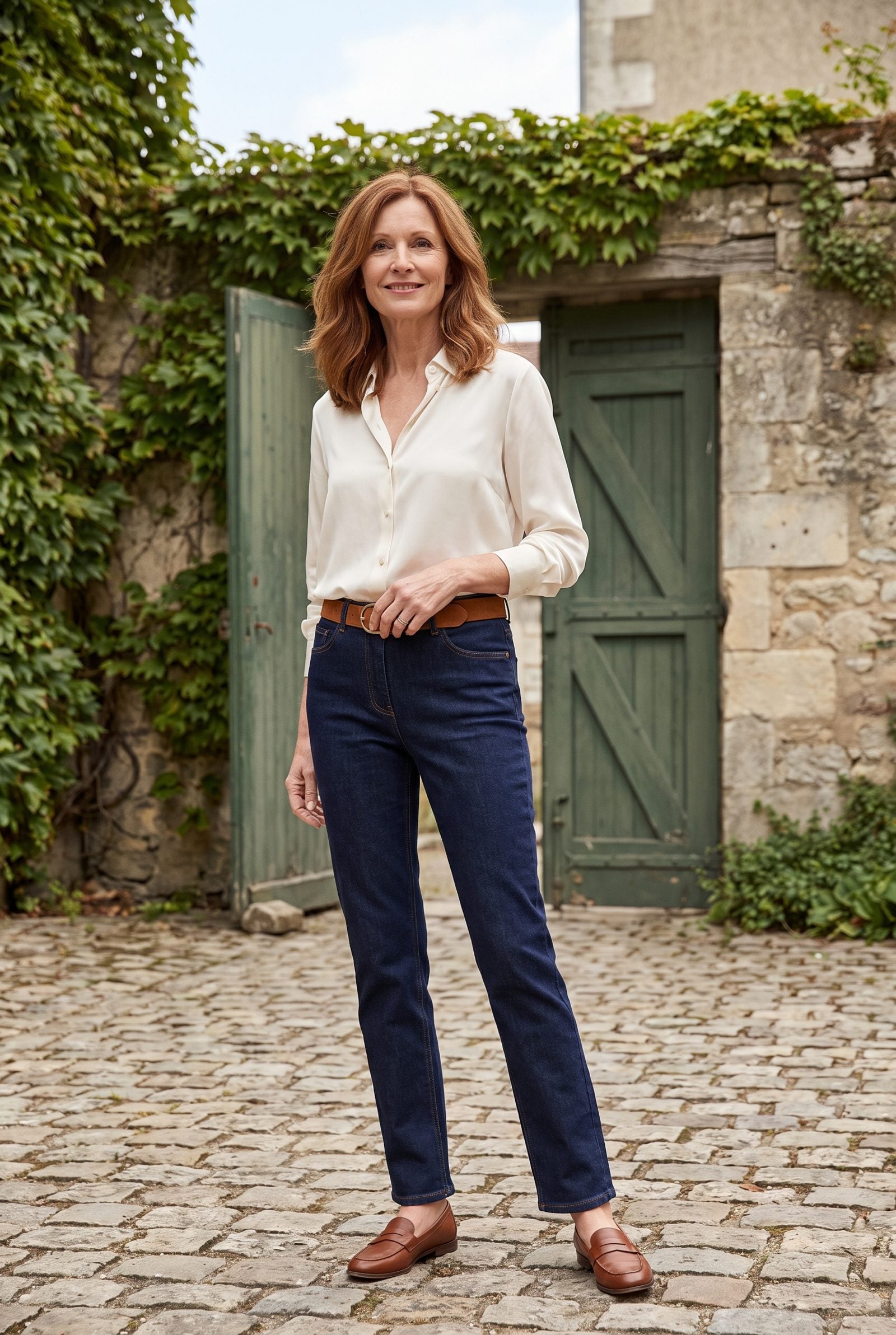 Dark-Wash Straight Jeans: Denim With Nothing to Prove