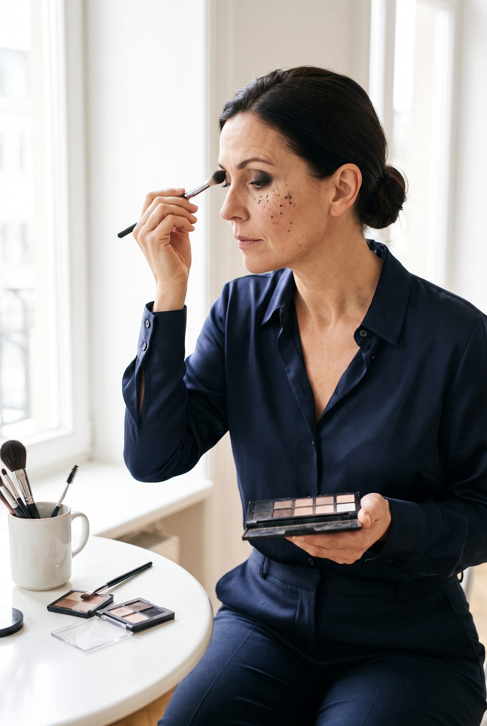 Do Your Eye Makeup Before Foundation So Fallout Sweeps Away Clean