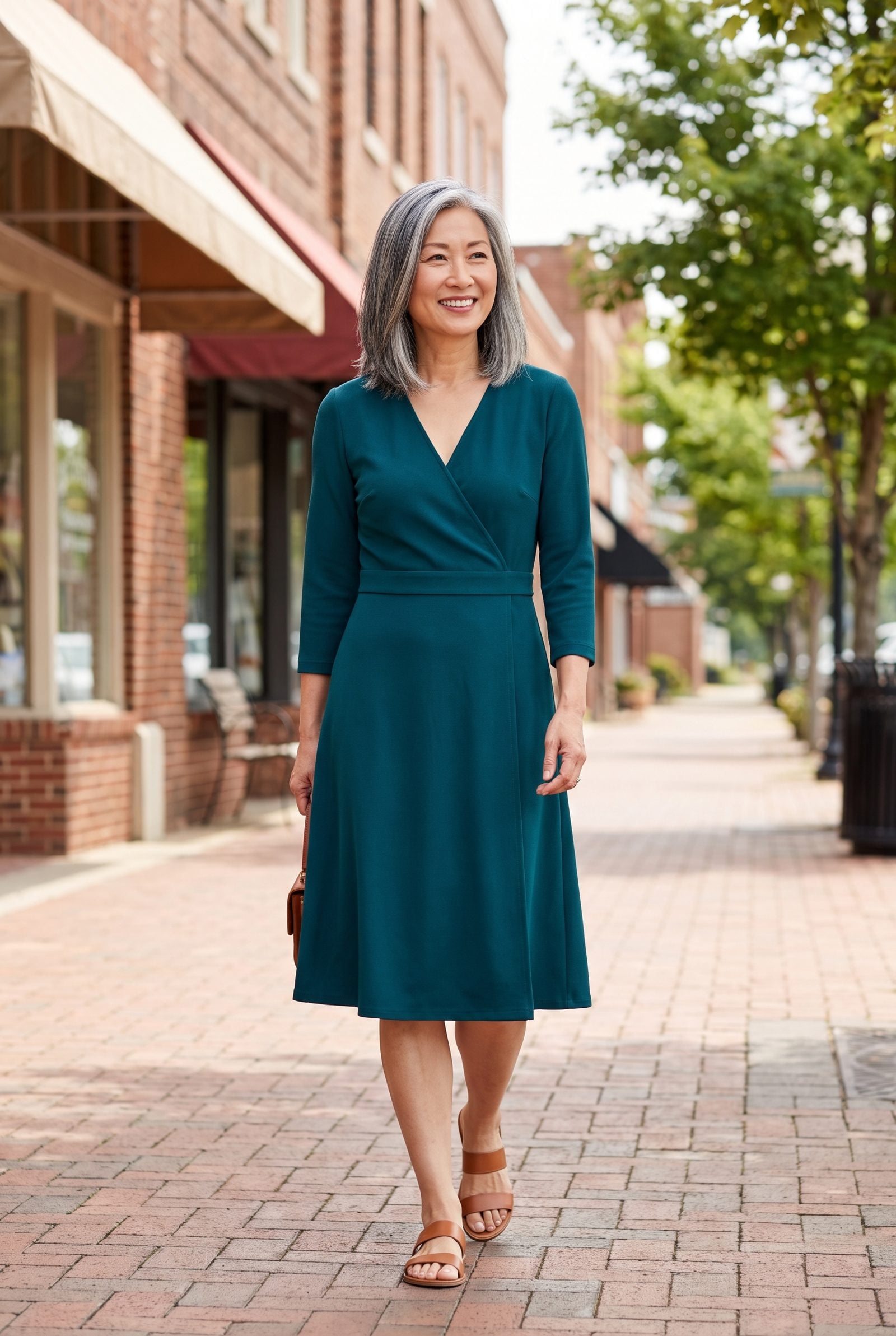 A Dress Waistline Sitting Above or Below the Natural Waist