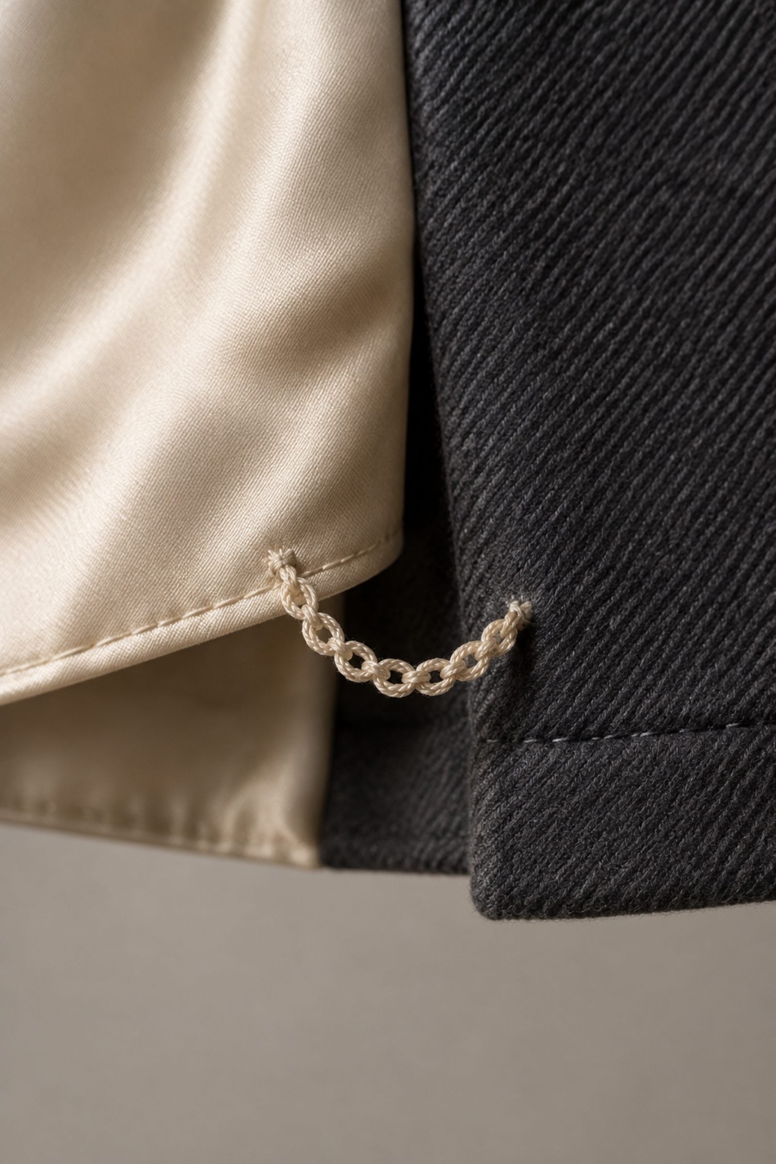 The Dressmaker's Chain Linking Lining to Shell