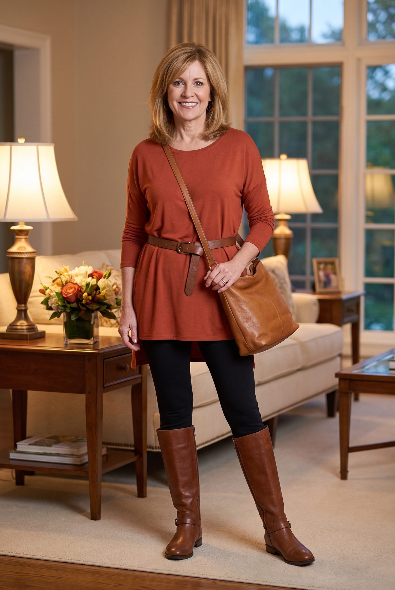 The Early-2000s Tunic With Leggings and Riding Boots