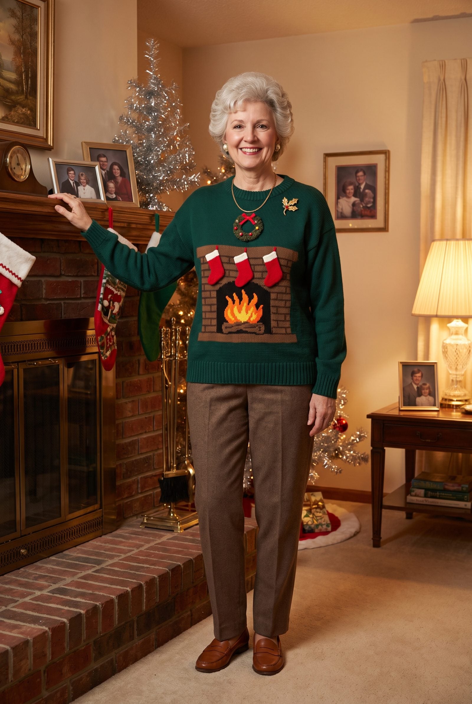 The Fireplace-and-Stockings Picture Knit