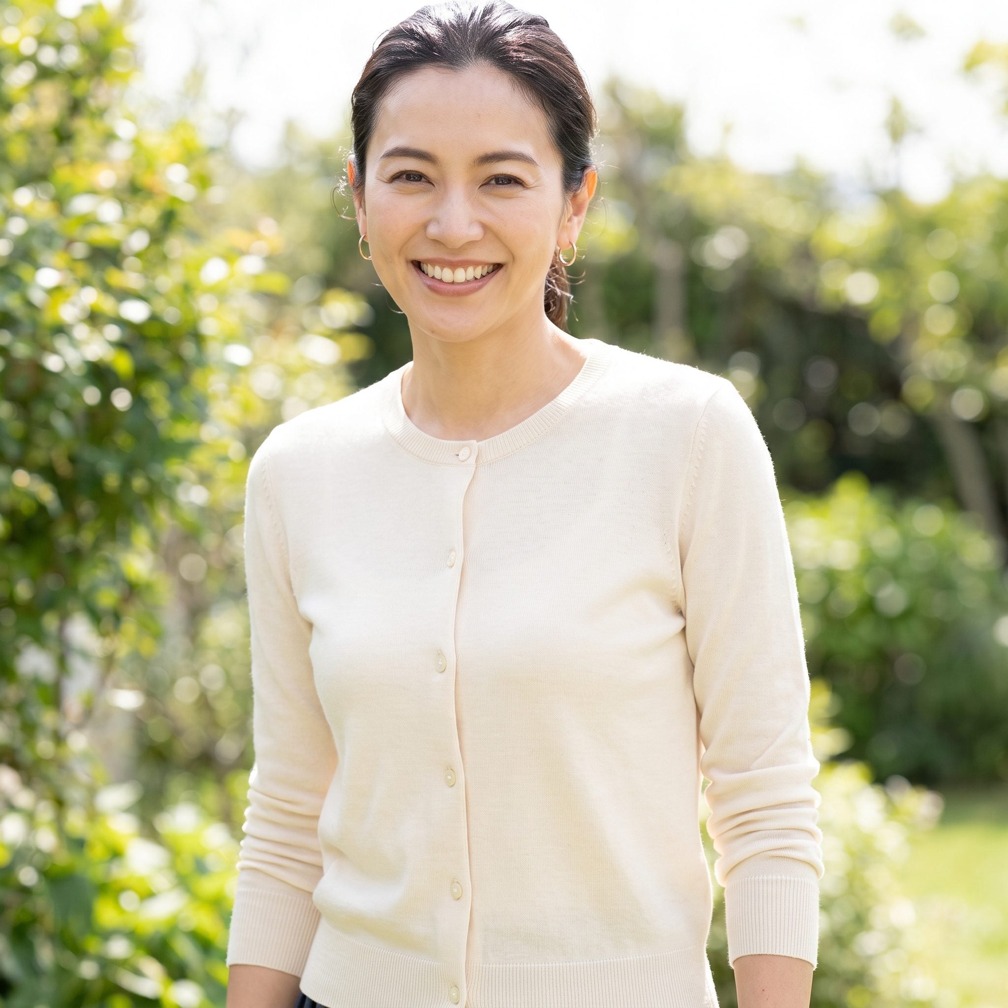 Fitted Cardigans Worn as the Whole Top