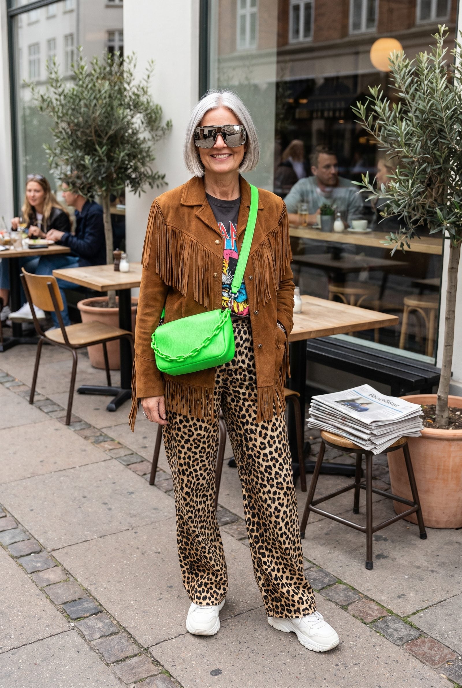 Four Trends Fighting for Attention in One Outfit