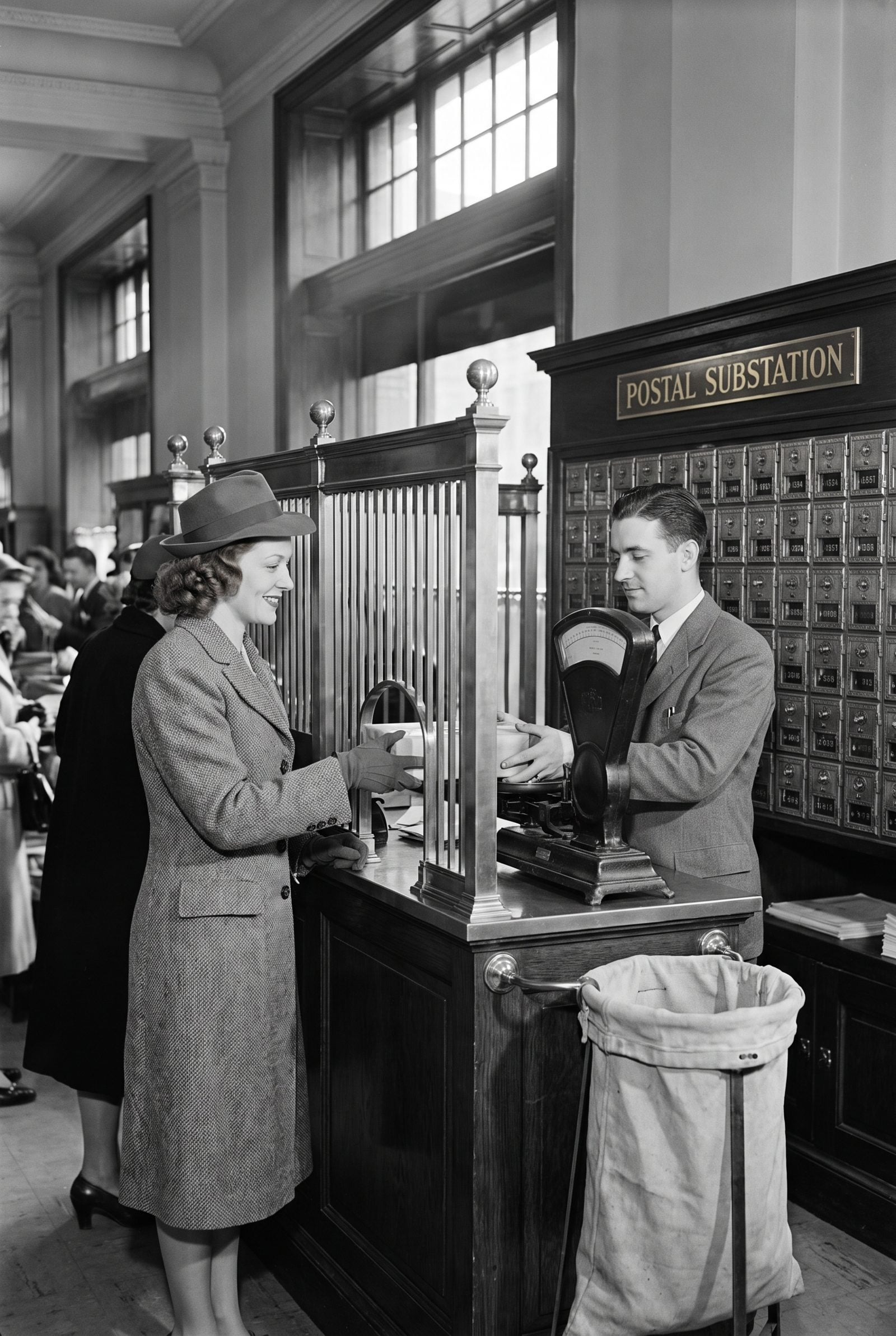 Full Postal Substations With Clerks and Mailboxes