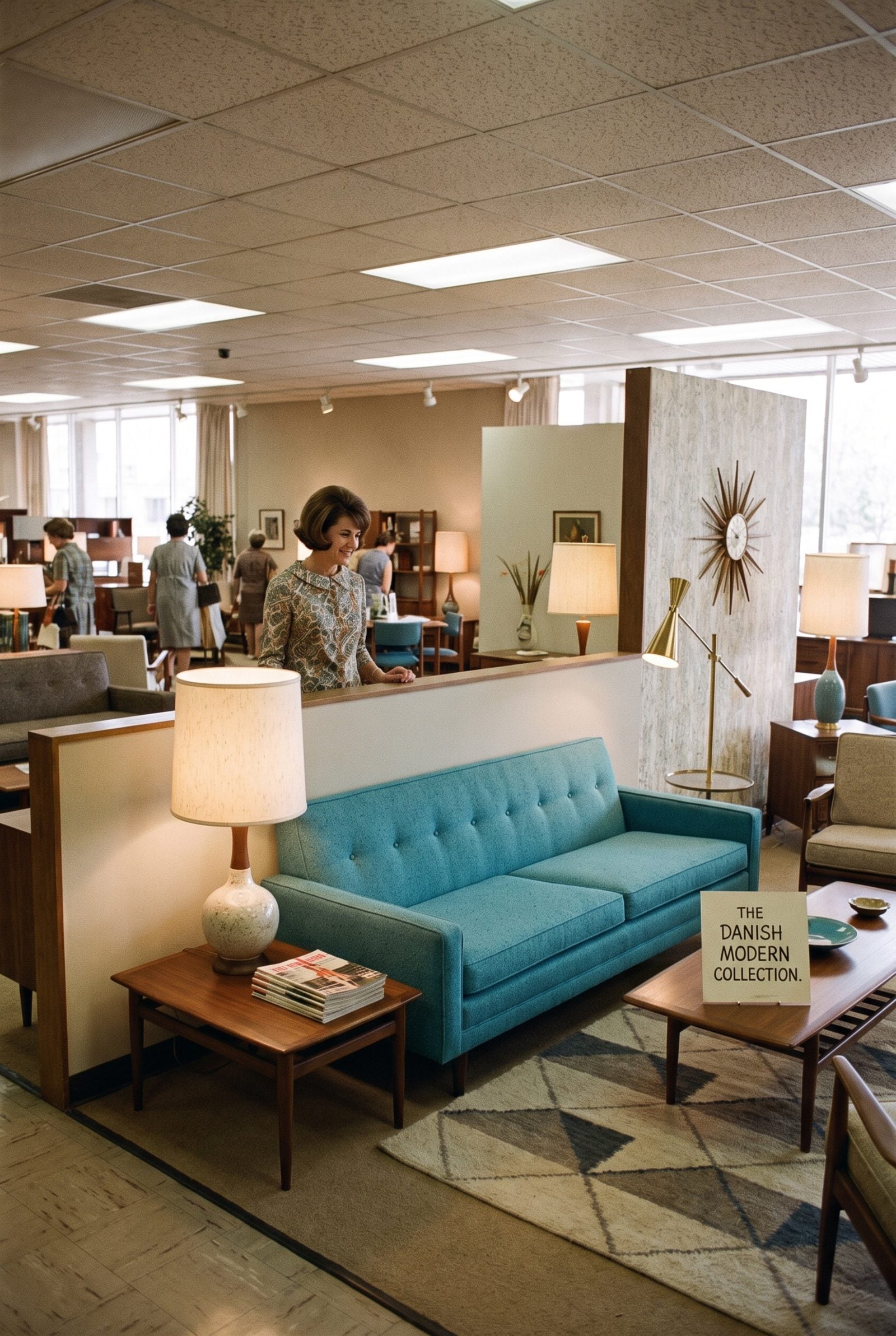 Full-Size Model Rooms Built Around Furniture Collections