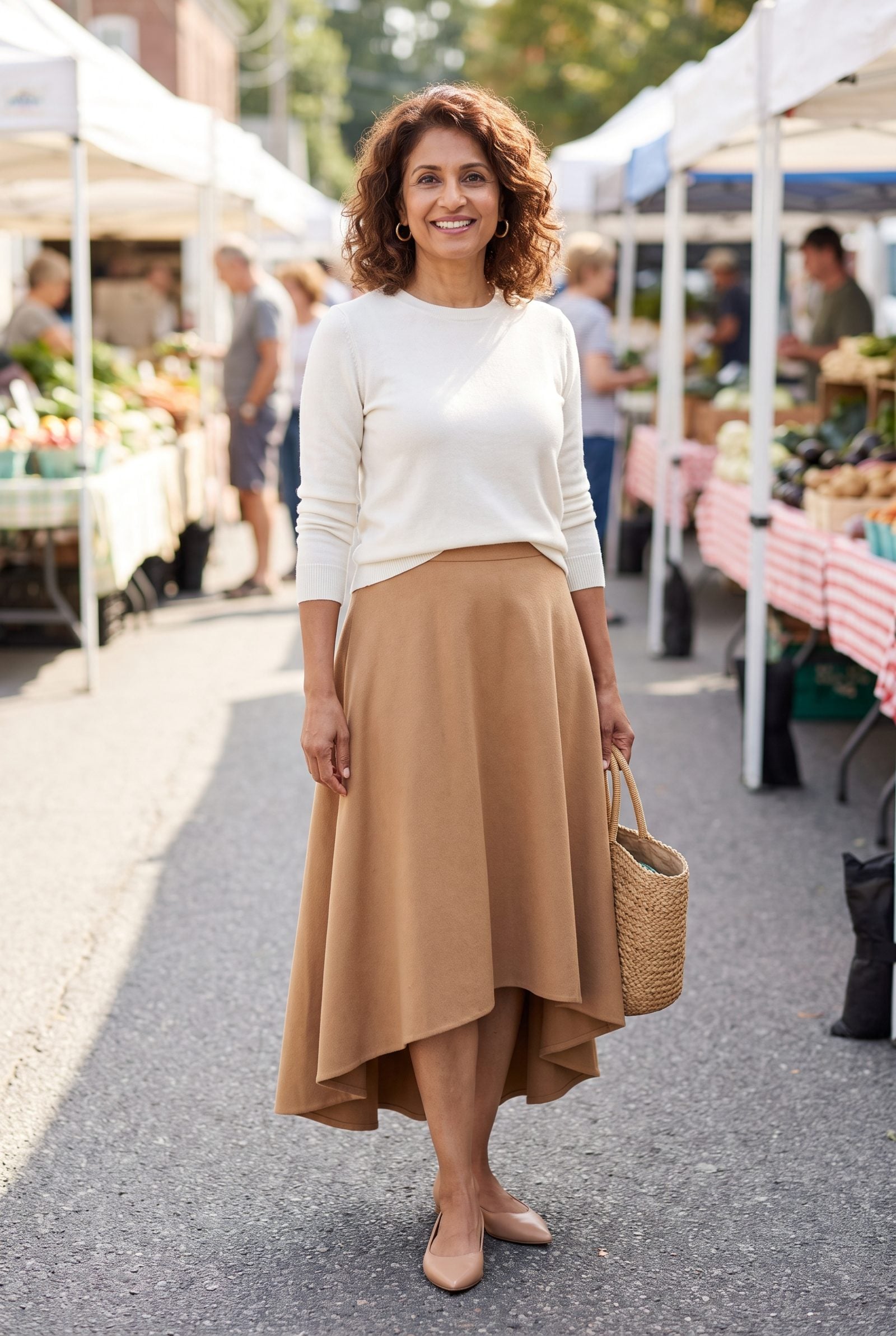 A Hemline Tilting From Front to Back