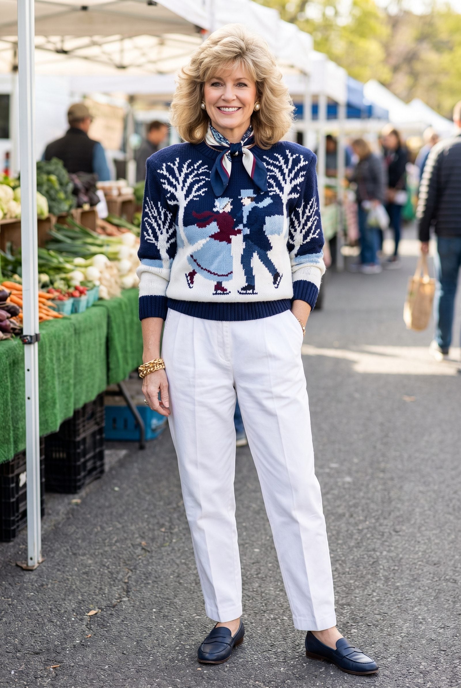 The Ice-Skating Couple Sweater