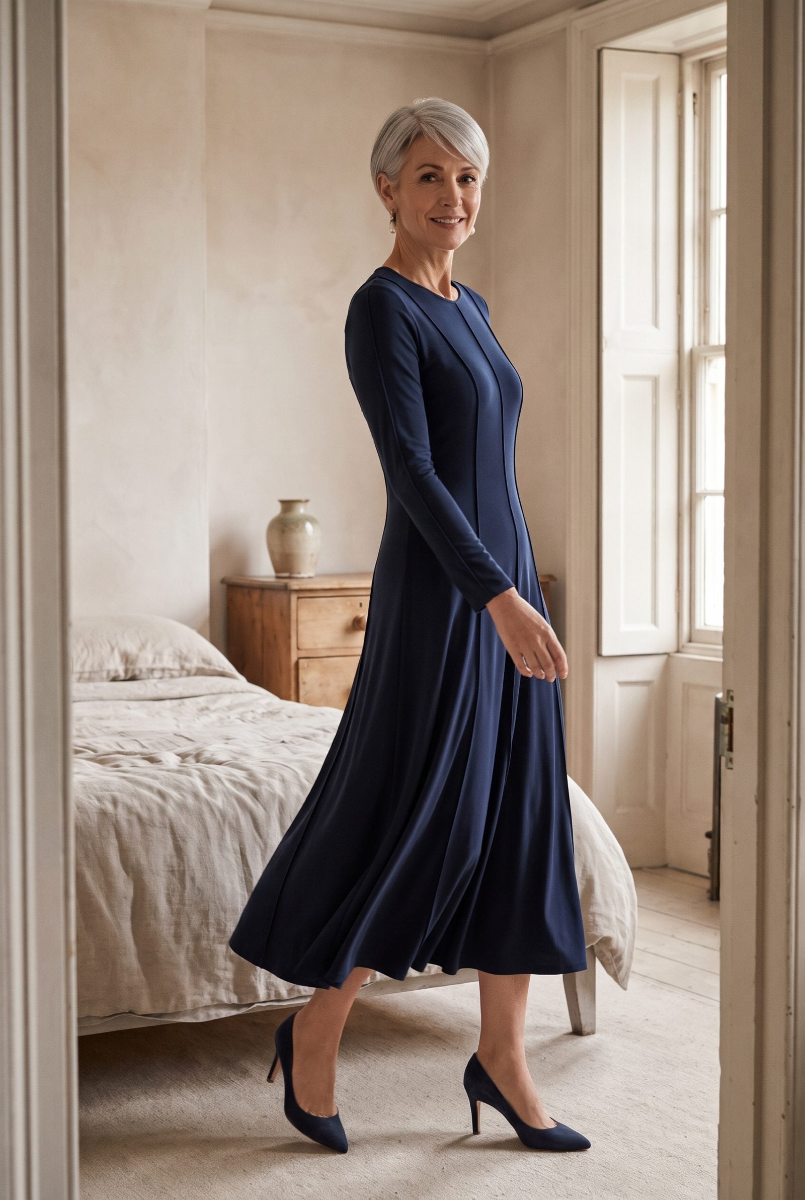 Jean Muir, Fluid Jersey Dresses With Meticulous Seaming and Movement