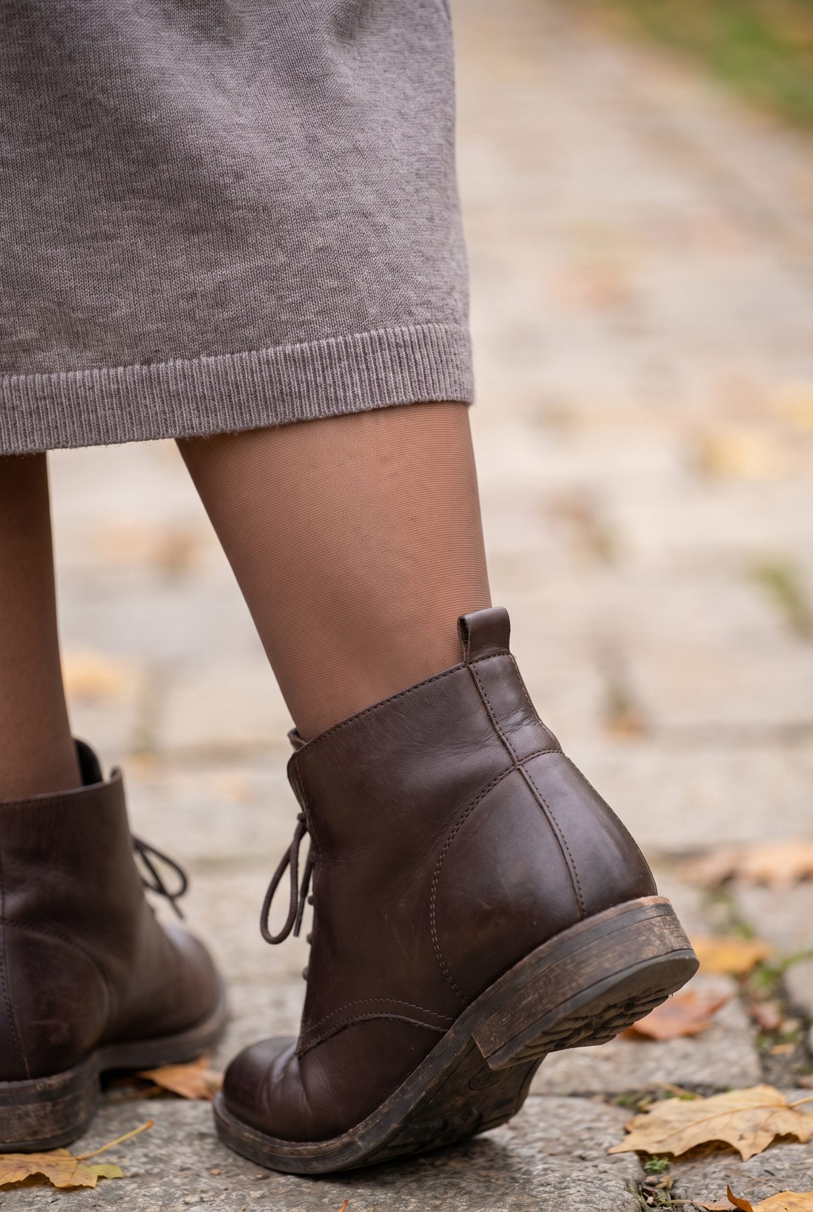 Keep the Dress Hem Clear of the Boot Top
