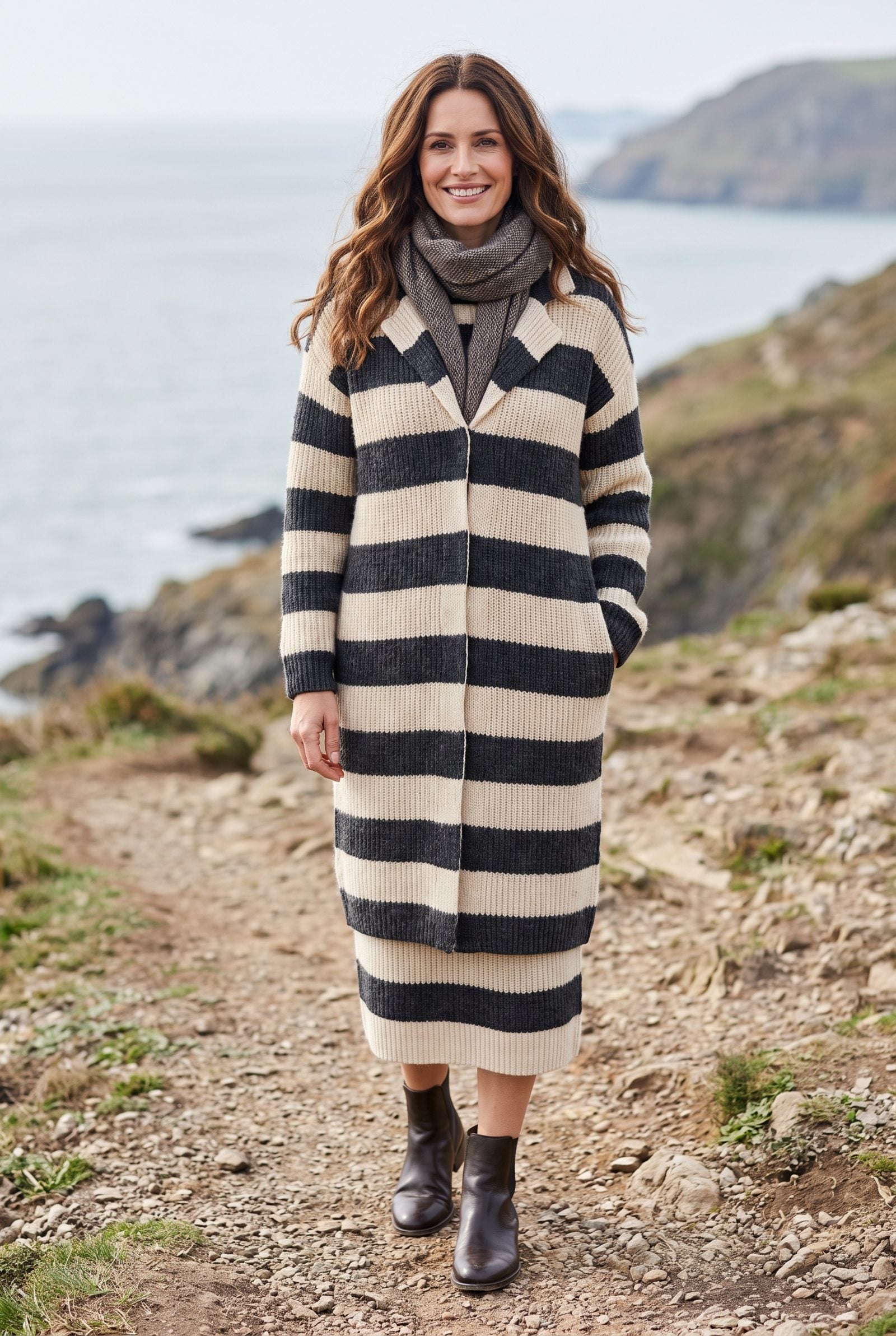 Knit Patterns Matched Accurately Across Seams
