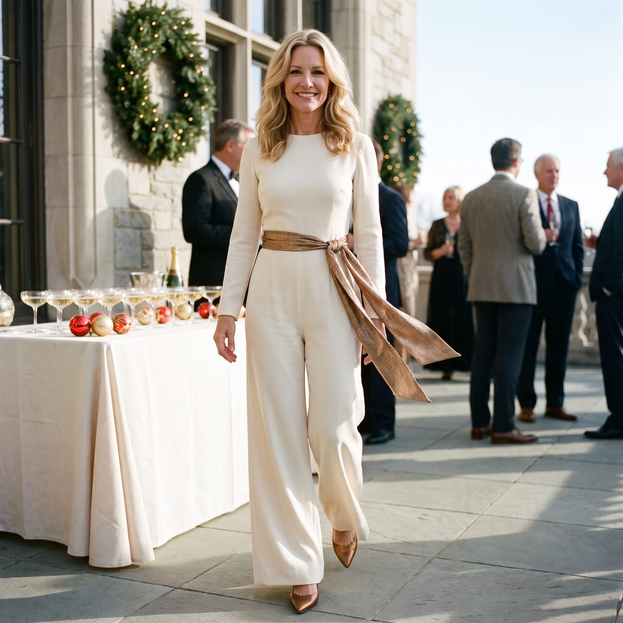 The Lamé Sash Tied Loose and Left to Fall