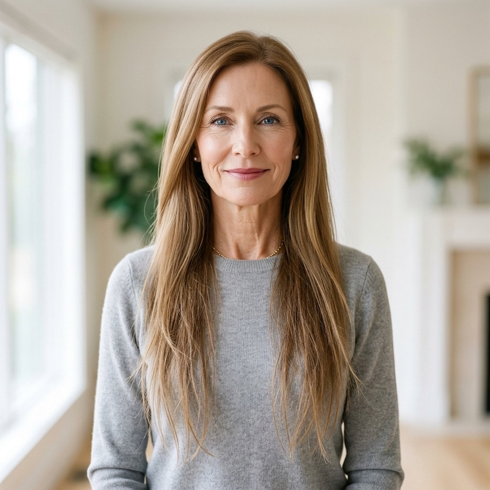 Long hair after 50 before-and-after hairstyle transformations