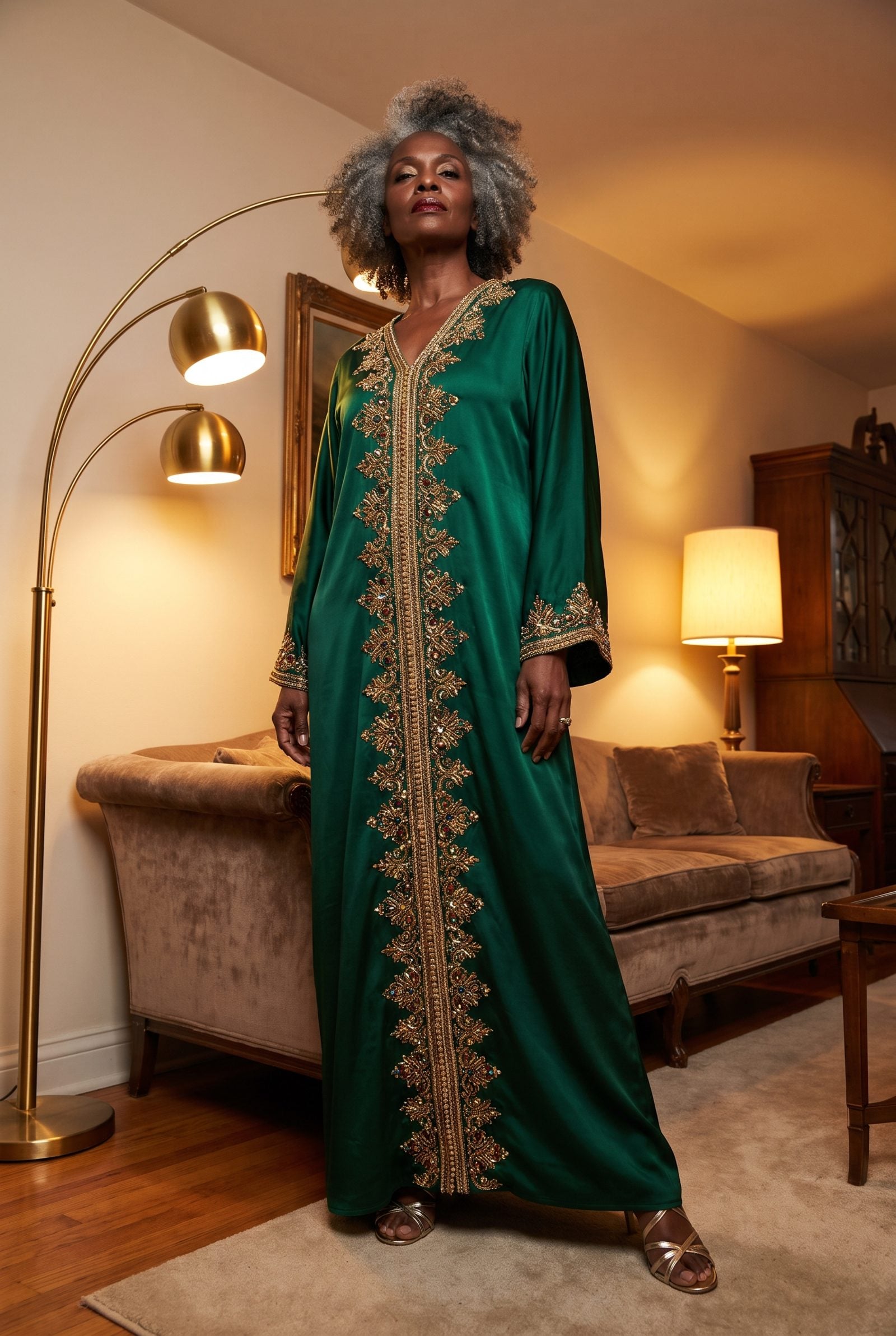 Malcolm Starr: Embellished Caftans and Eveningwear That Walk Into a Room First