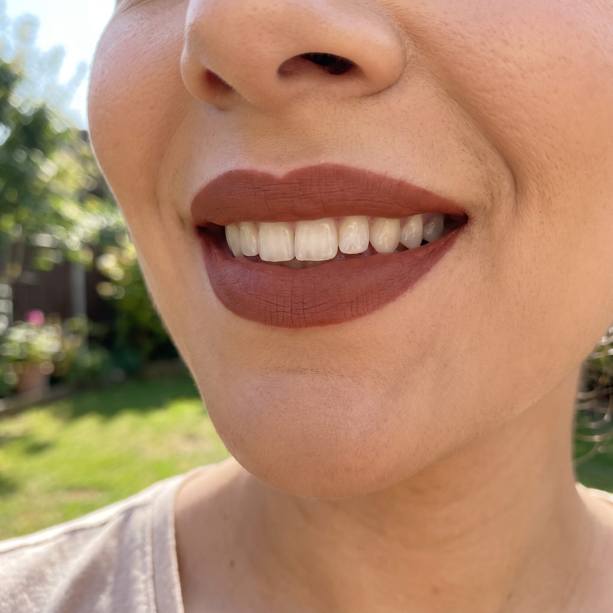Matte Brown Lipstick in Cocoa, Cinnamon, or Brick