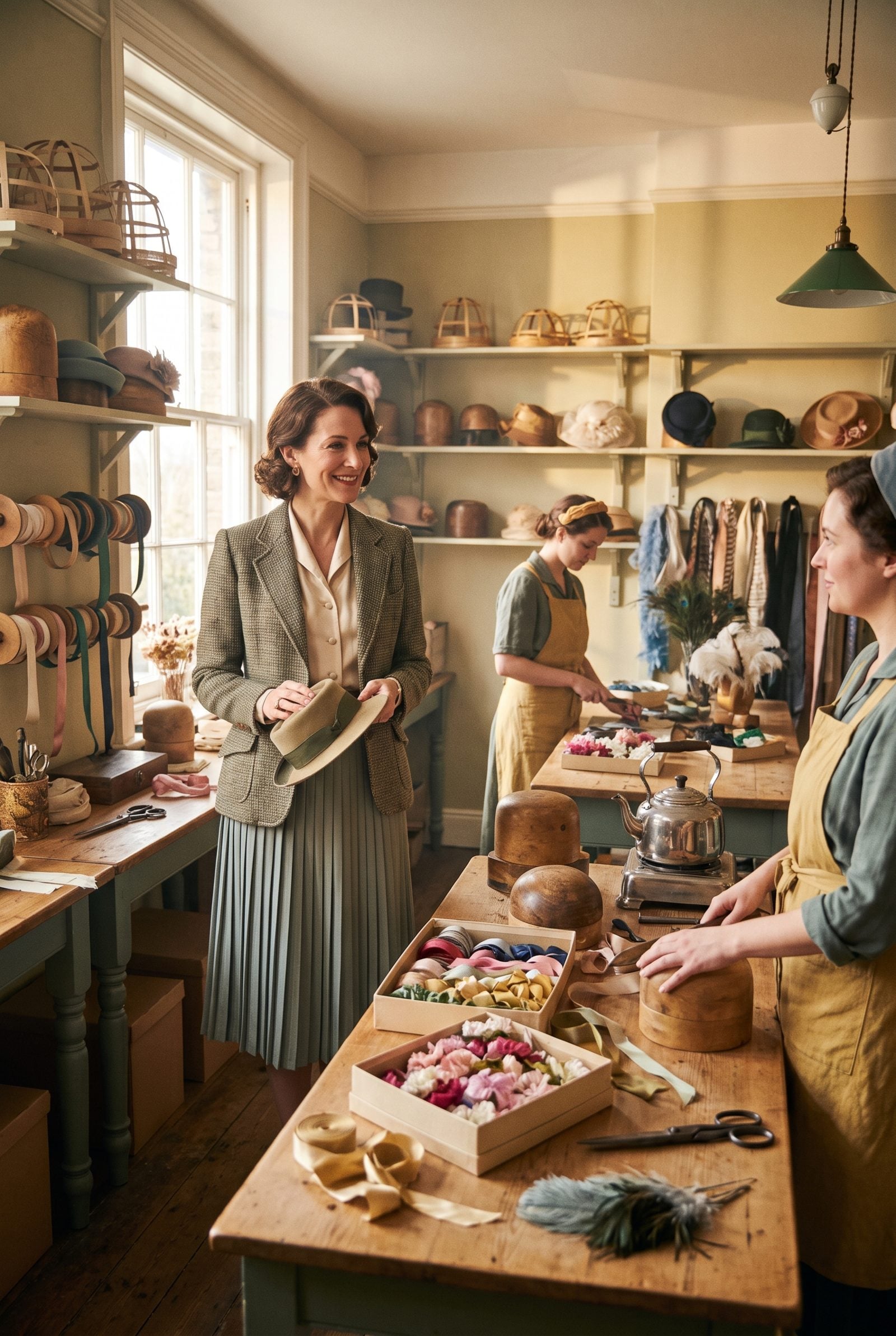 Millinery Workrooms That Trimmed Hats to Order