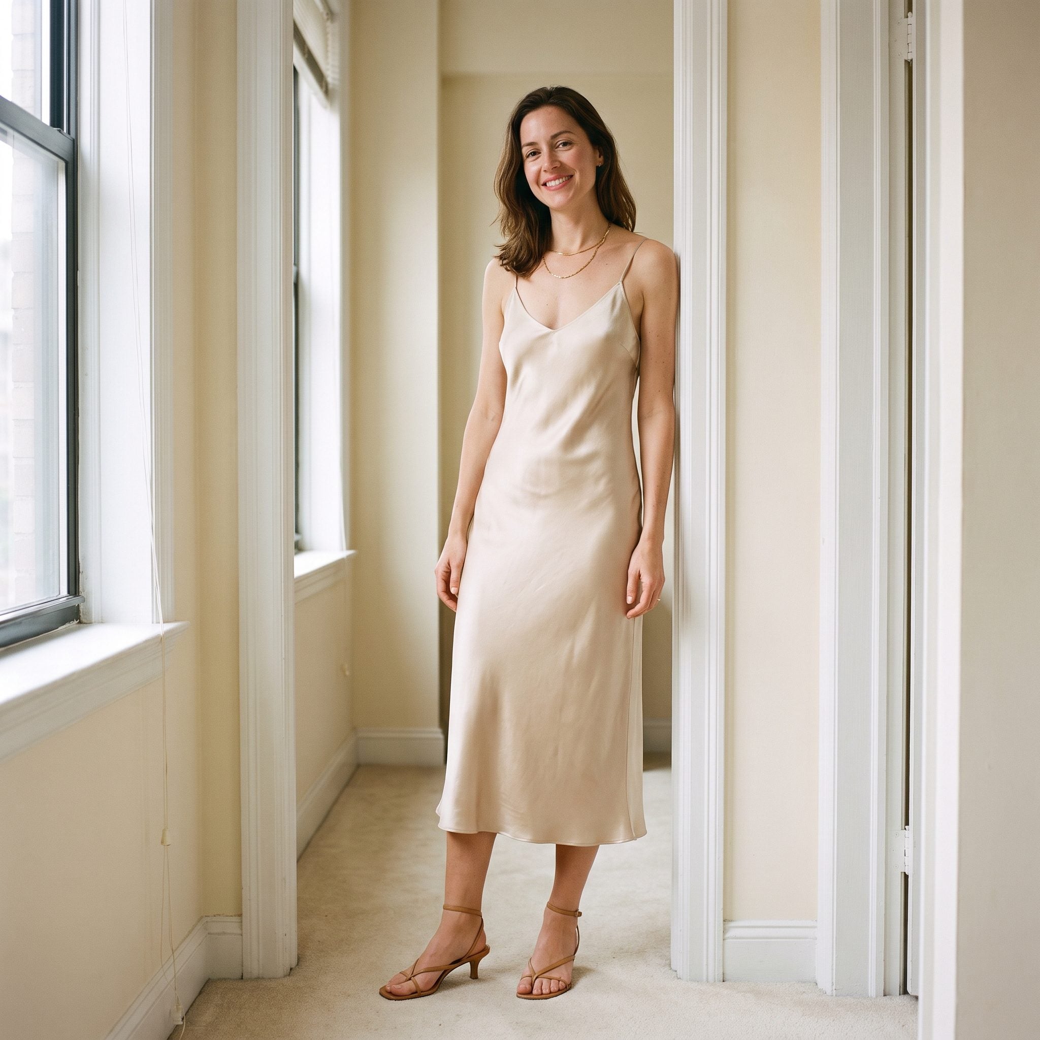 Minimalist Strappy Sandals That Let the Slip Dress Speak