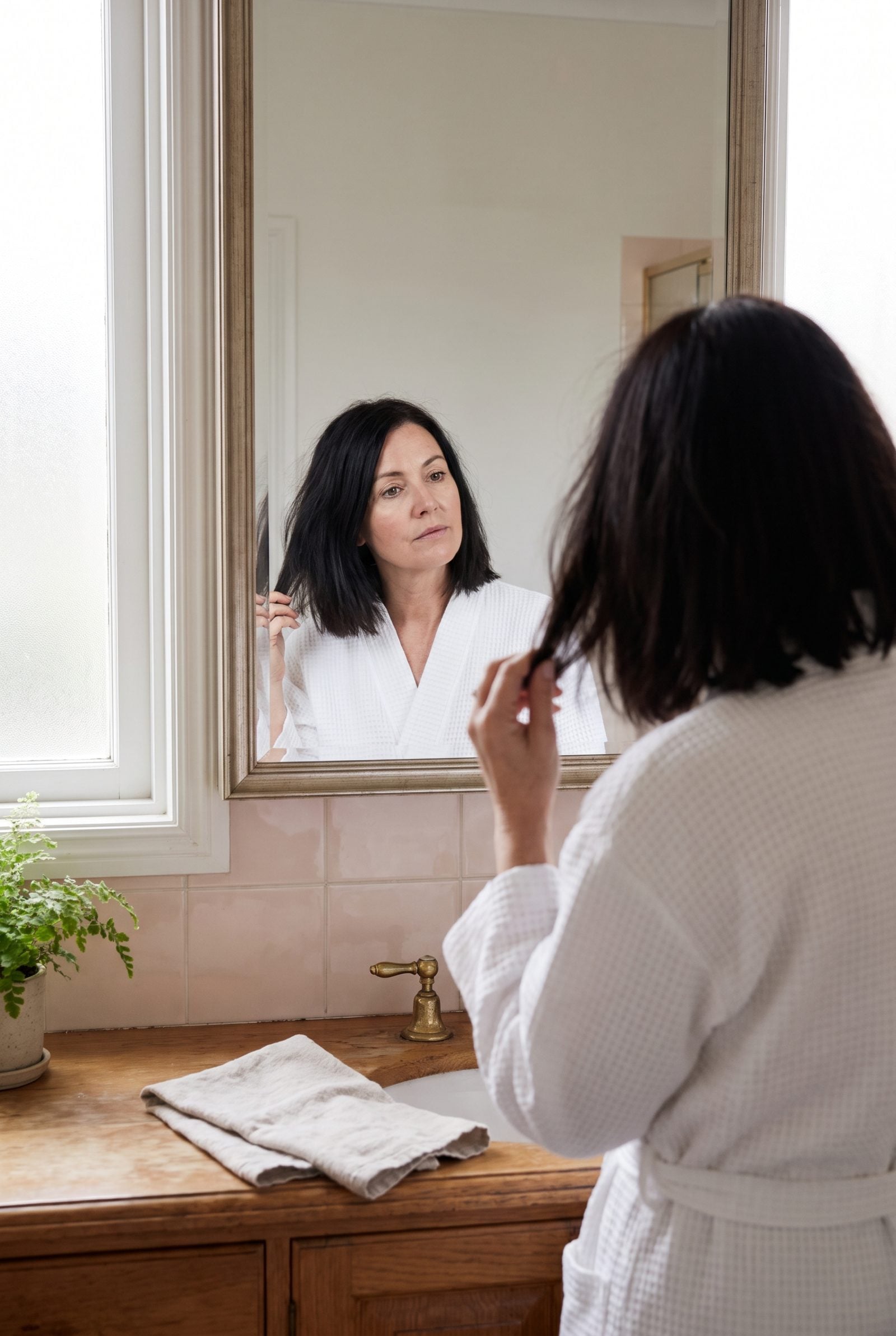 One Ancient Compliment Still Outvotes Today's Bathroom Mirror